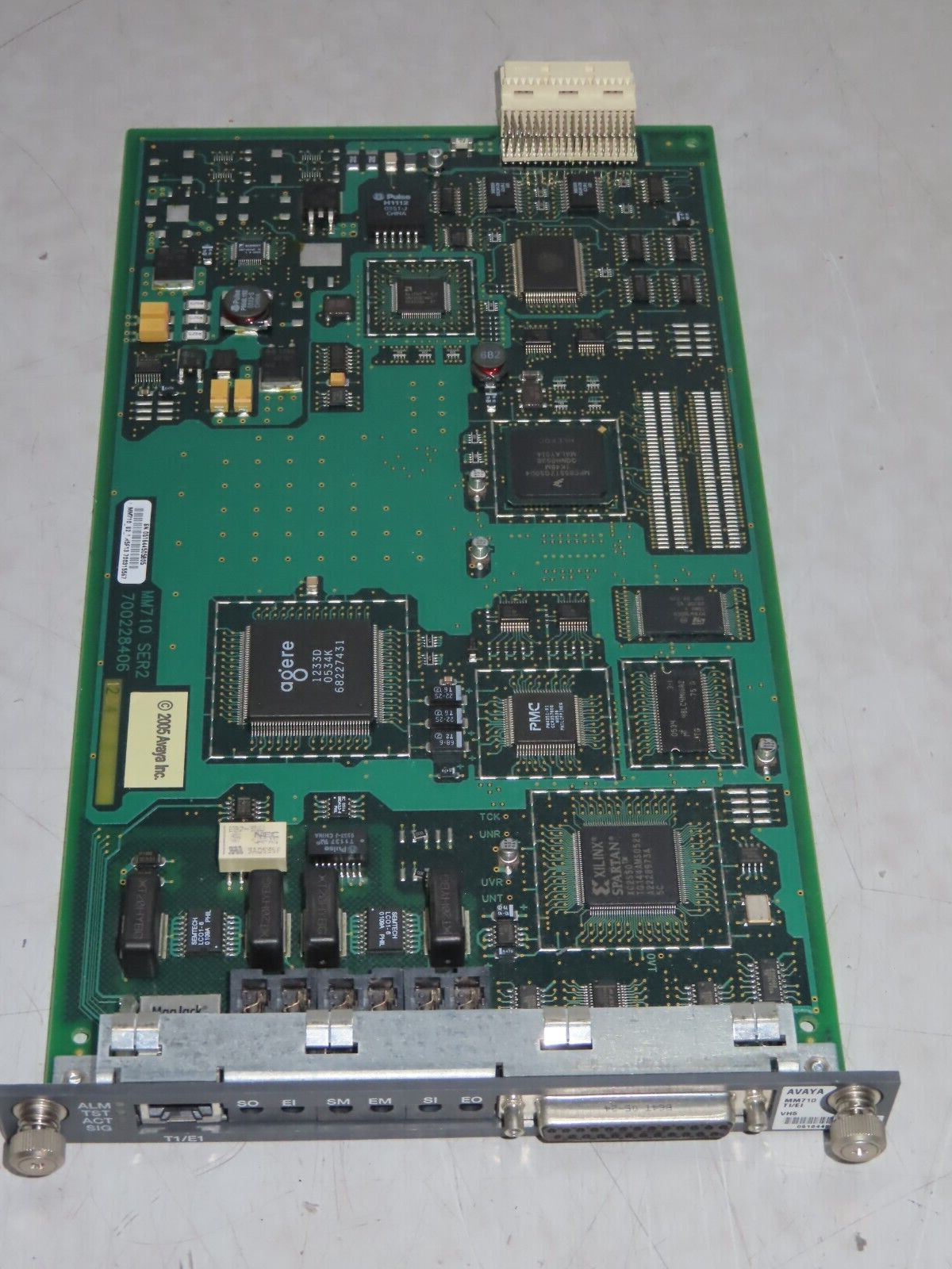 Avaya MM710 GREY T1/E1 VH5 Definity Card 700315567 Interface Media Module