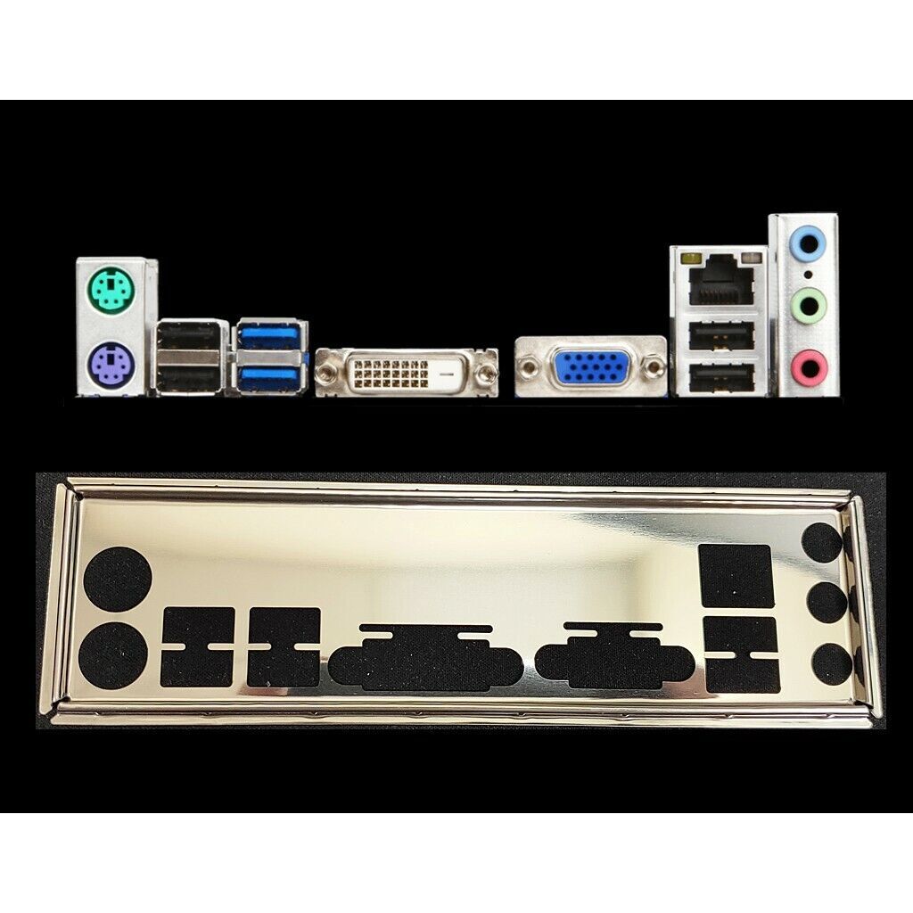OEM I/O Shield For MSI H81M-P33、H81M-P33 PLUS、H81M PRO-VD Backplate rear baffle