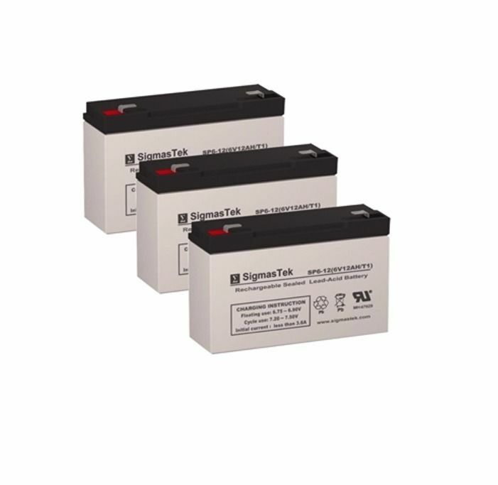 Tripp Lite BCPRO1050 UPS Battery Replacement Kit -6V 12AH SLA Batteries (3-Pack)