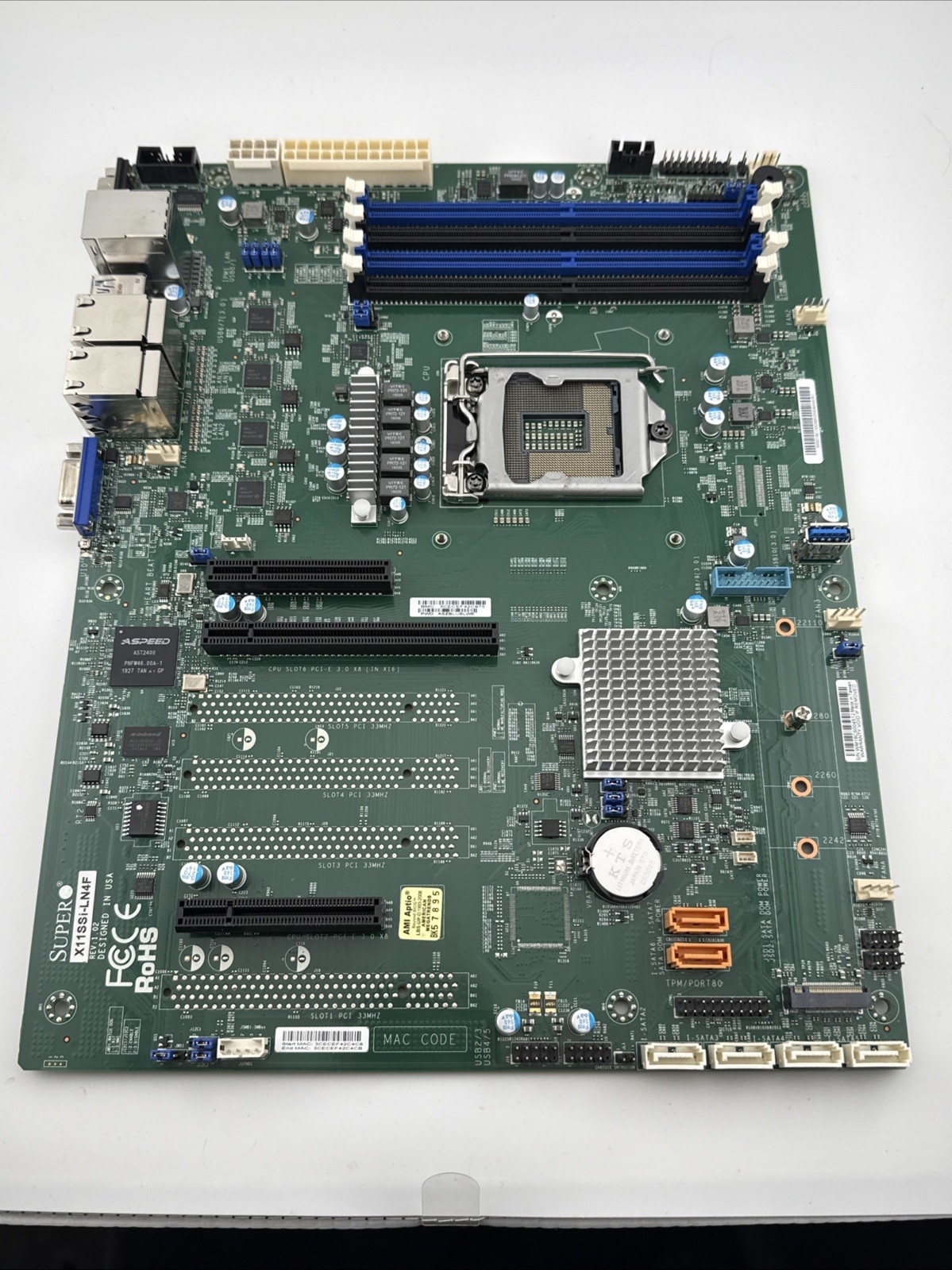 Supermicro X11SSi-LN4F H4 LGA 1151 Socket  Server Motherboard , Tested