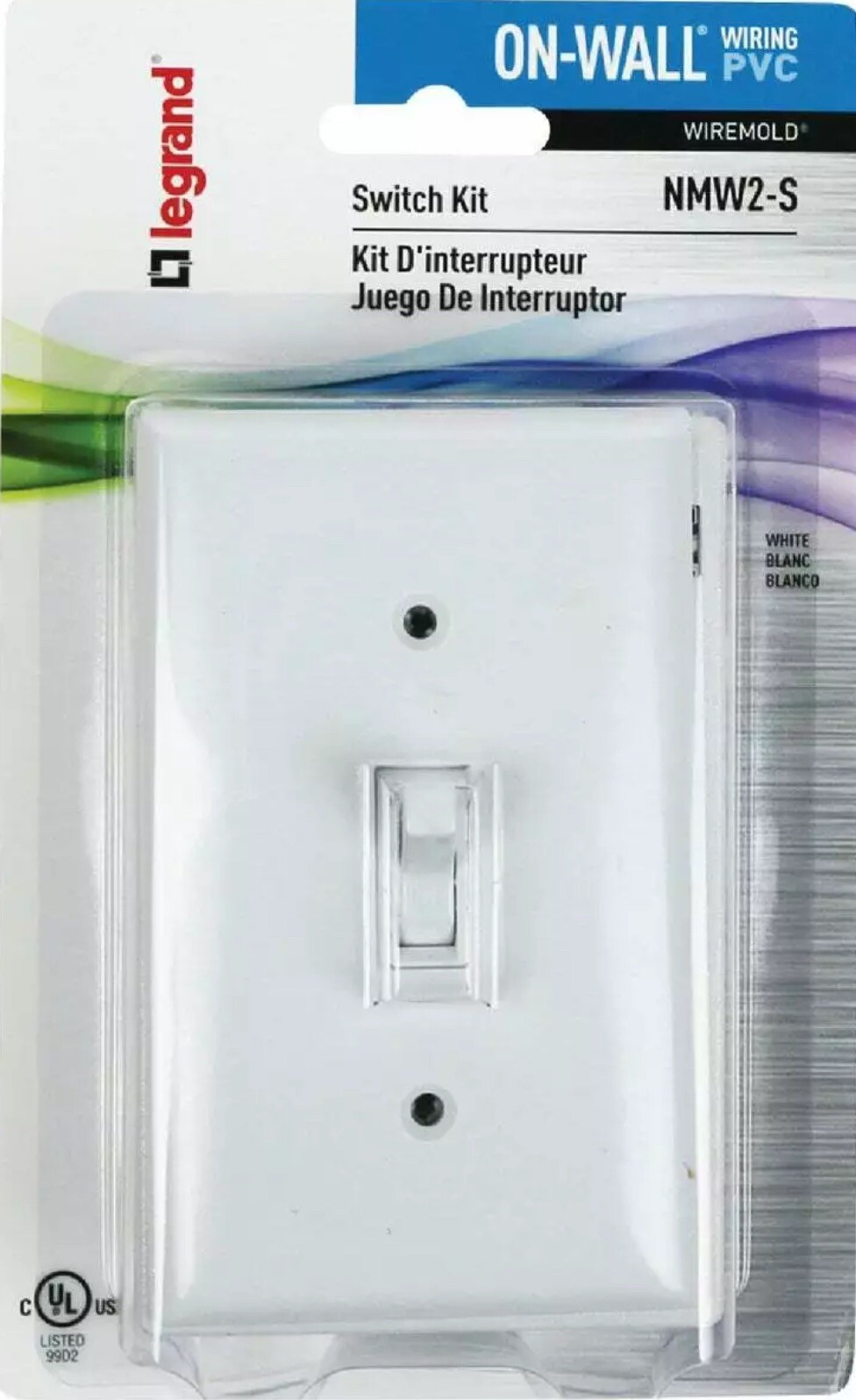 Wiremold On-Wall White PVC 1 In. Switch Kit NMW2-S  - 1 Each