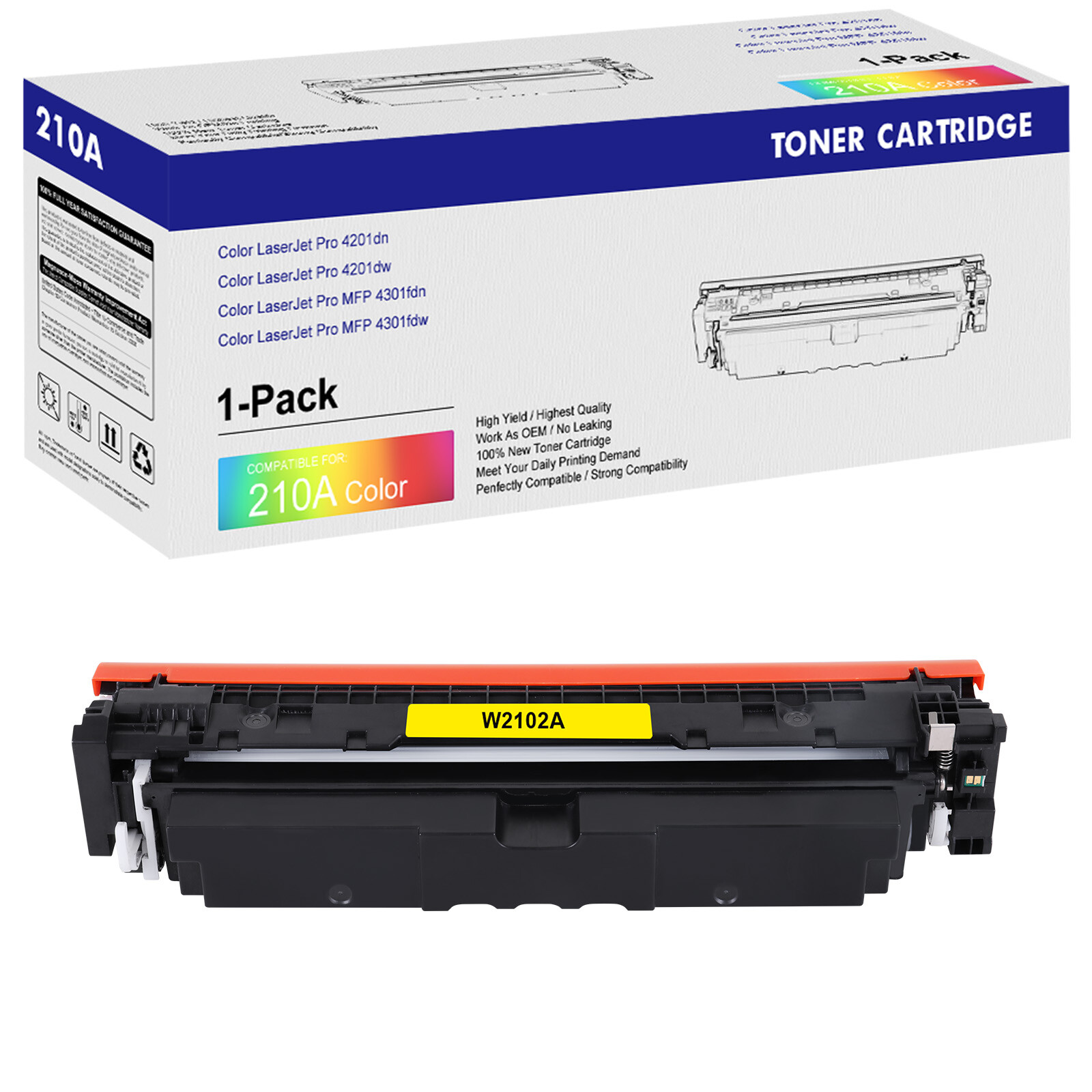 210A W2100A Toner Compatible for HP Color LaserJet Pro 4201dn 4201dw MFP 4301fdw