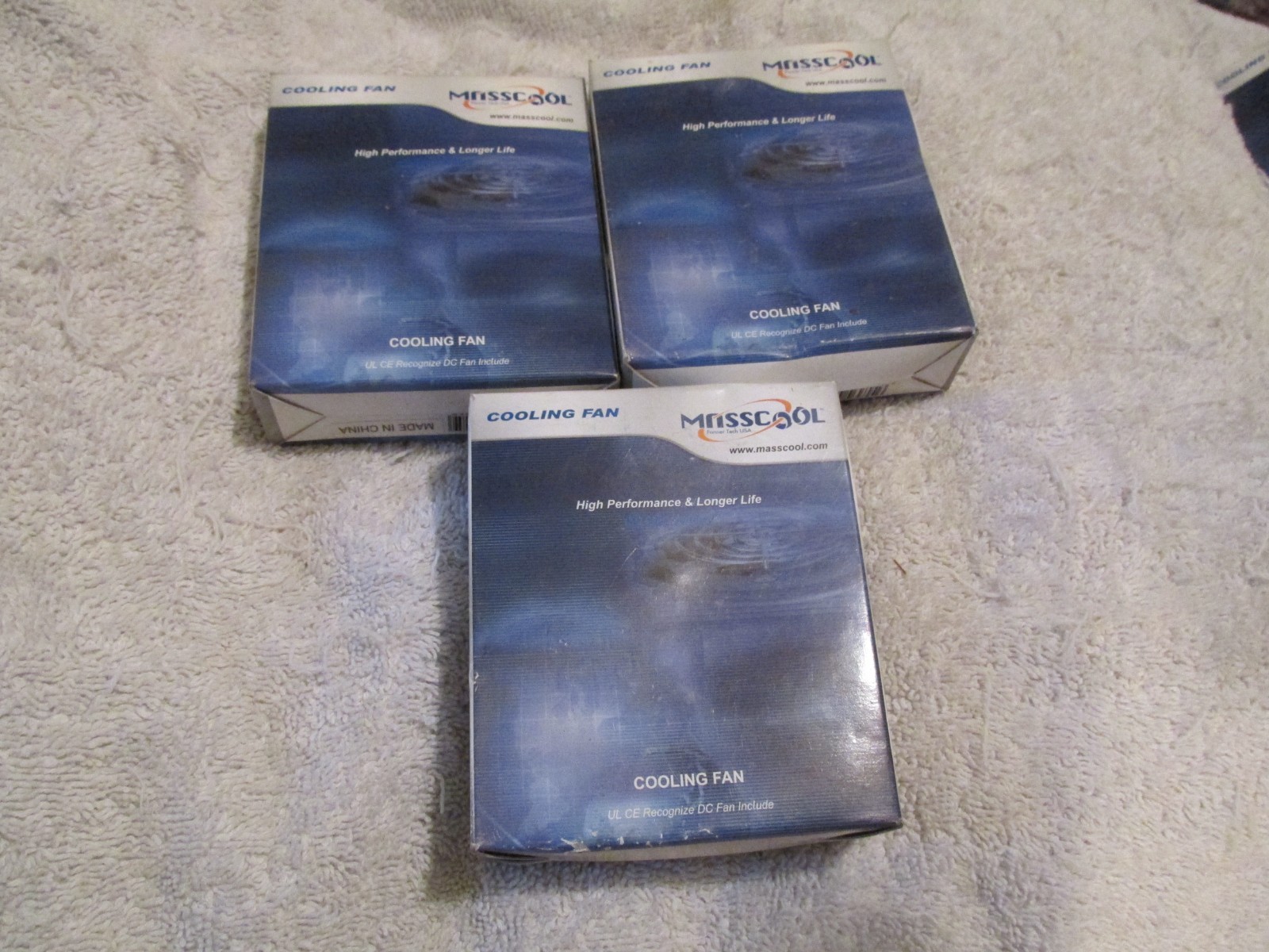 LOT OF 3 -- Masscool Hi Performance Cooling Fan FD08025S1M3/4 - Brand New in Box