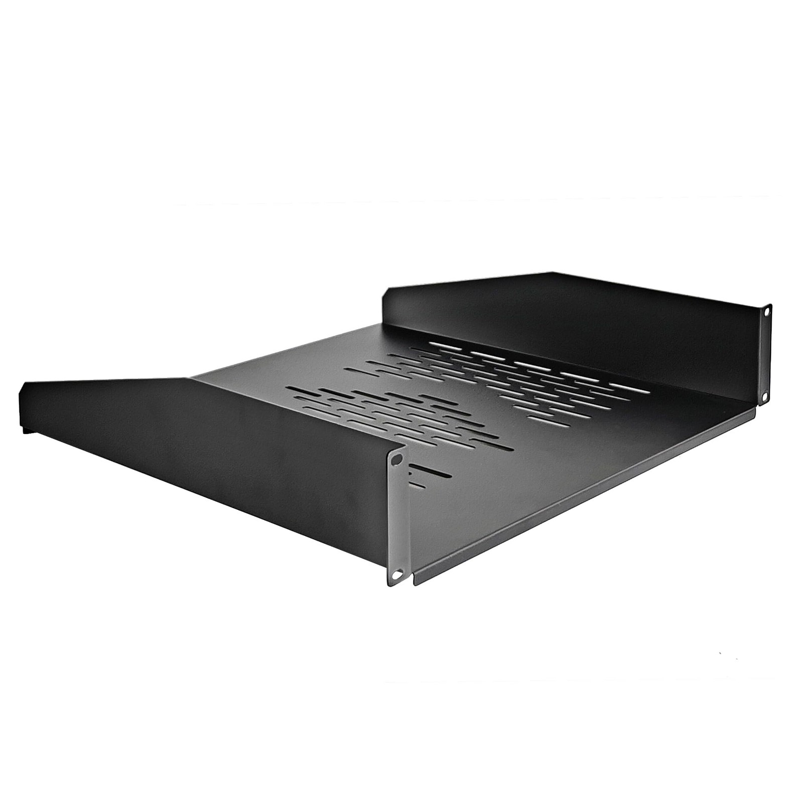 19” 2U Rack Shelf Server Cabinet Mount Vented Cantilever Tray for Network