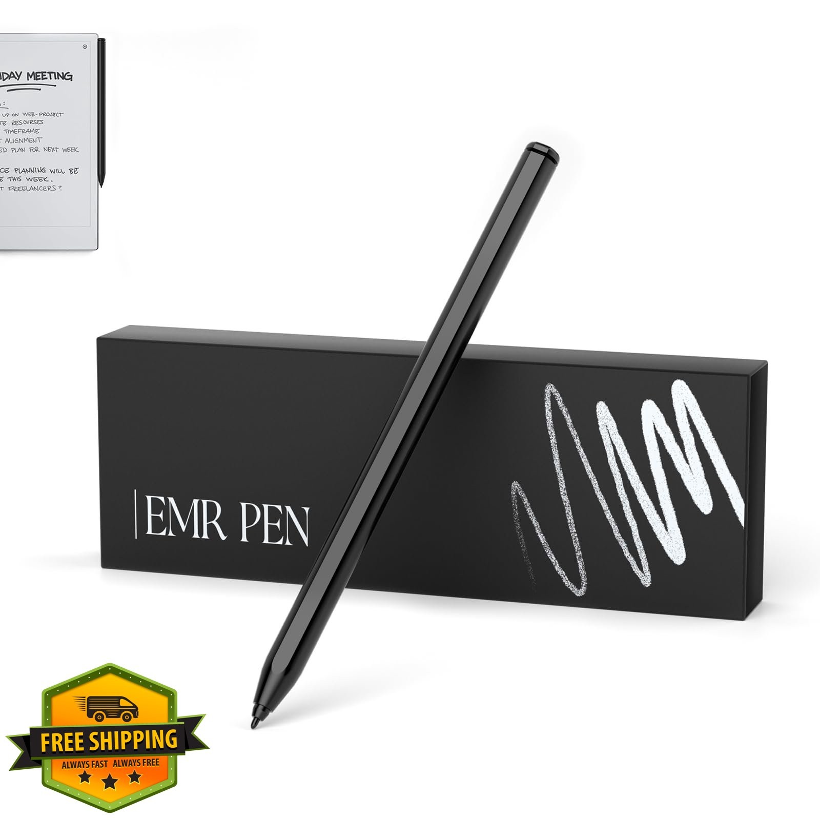 Remarkable 2 Stylus Pen Eraser Tilt Support 4096 Pressure Levels Black