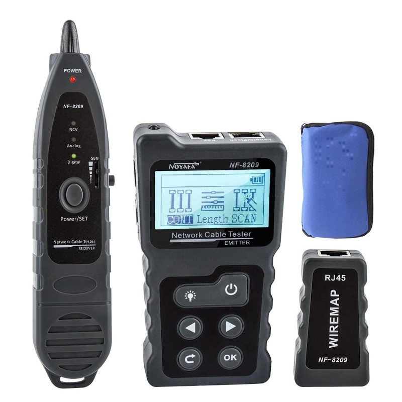 NF-8209 Network Cable Tester, Ethernet Cable Wire Tester with POE & NCV