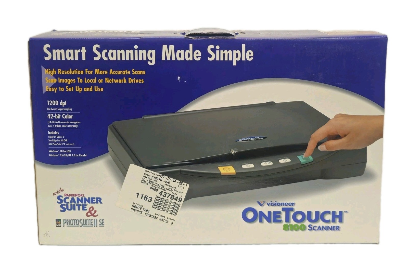 Visioneer One Touch 8100 SCanner