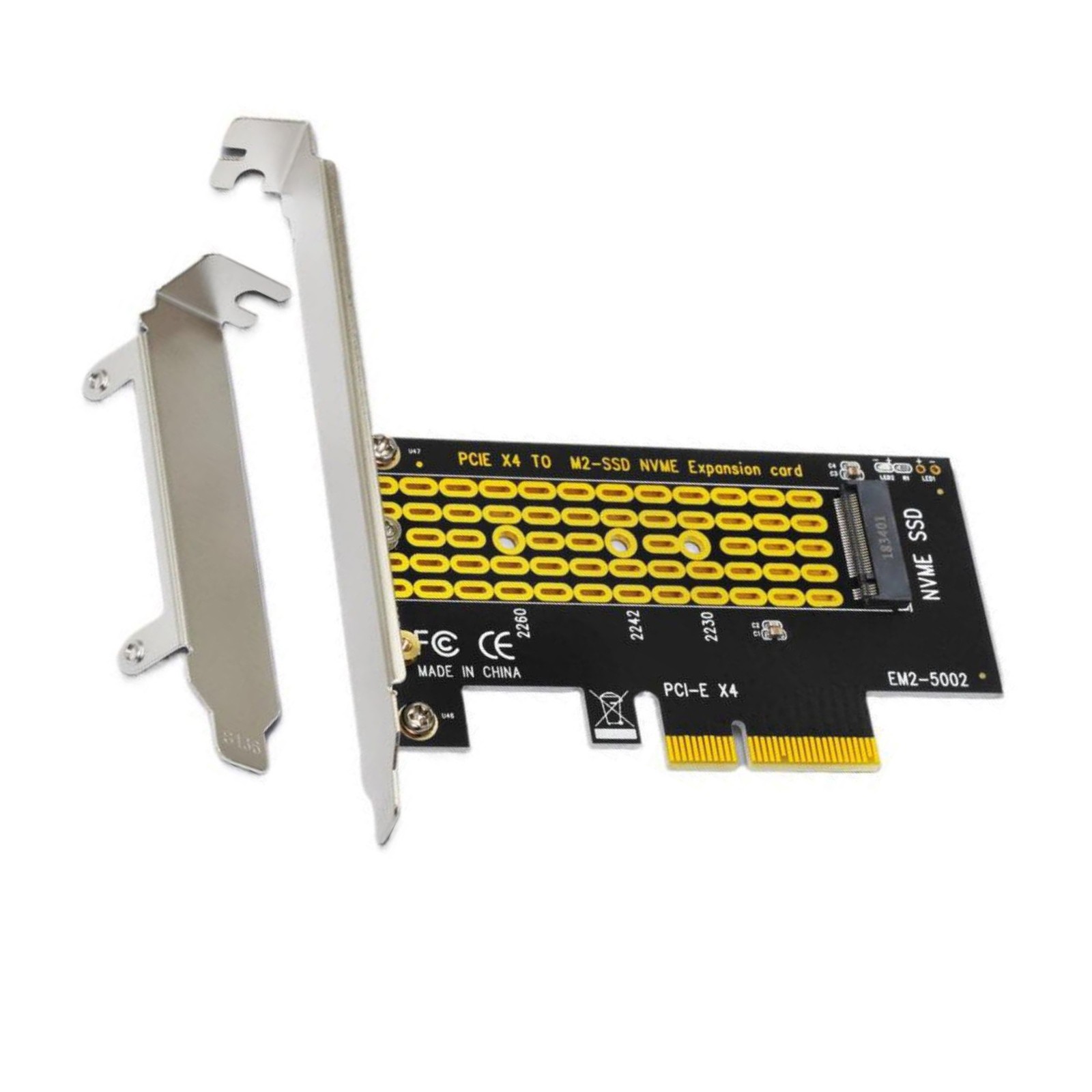 1PCS Adapter Card Compatible M.2 Drive Sizes: 2230 (30mm), 2242 (42mm)