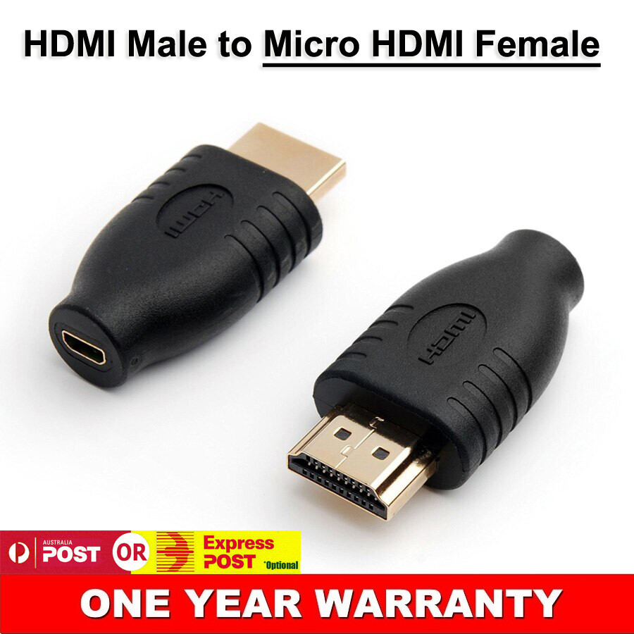 HDMI Type A Male to Type D Female Micro HDMI Connector Adapter for HDTV Camera