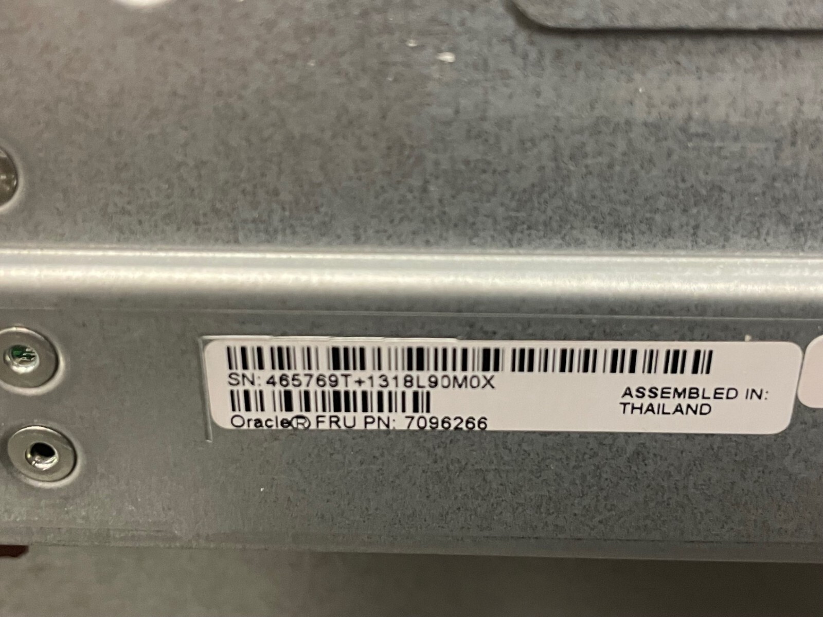 SUN / ORACLE T4-4 SP 7096266 8 CORE 3.0GHZ SP 16 X 16GB 7020577 DIMMS 7046814 MB