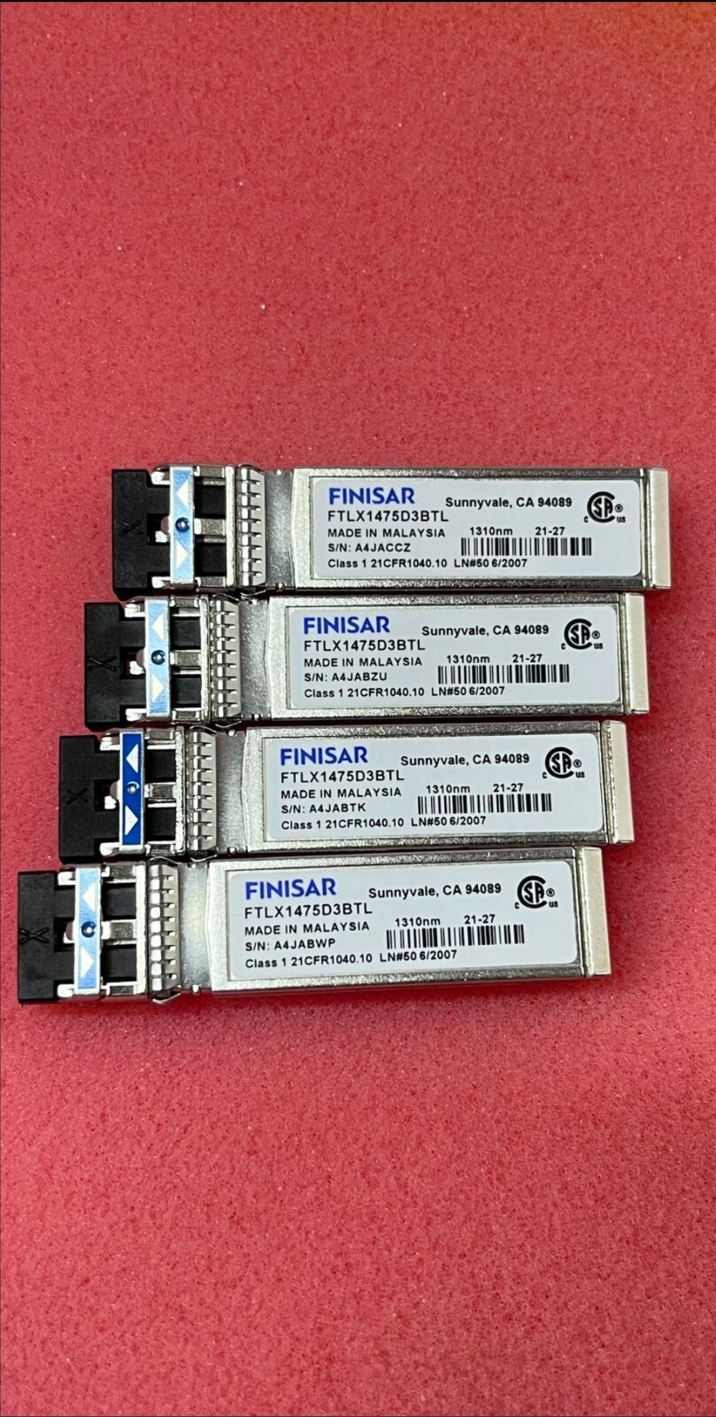 2pcs Finisar FTLX1475D3BTL 10gbase-lr/lw SFP+LR 10km 1310nm Transceiver Module