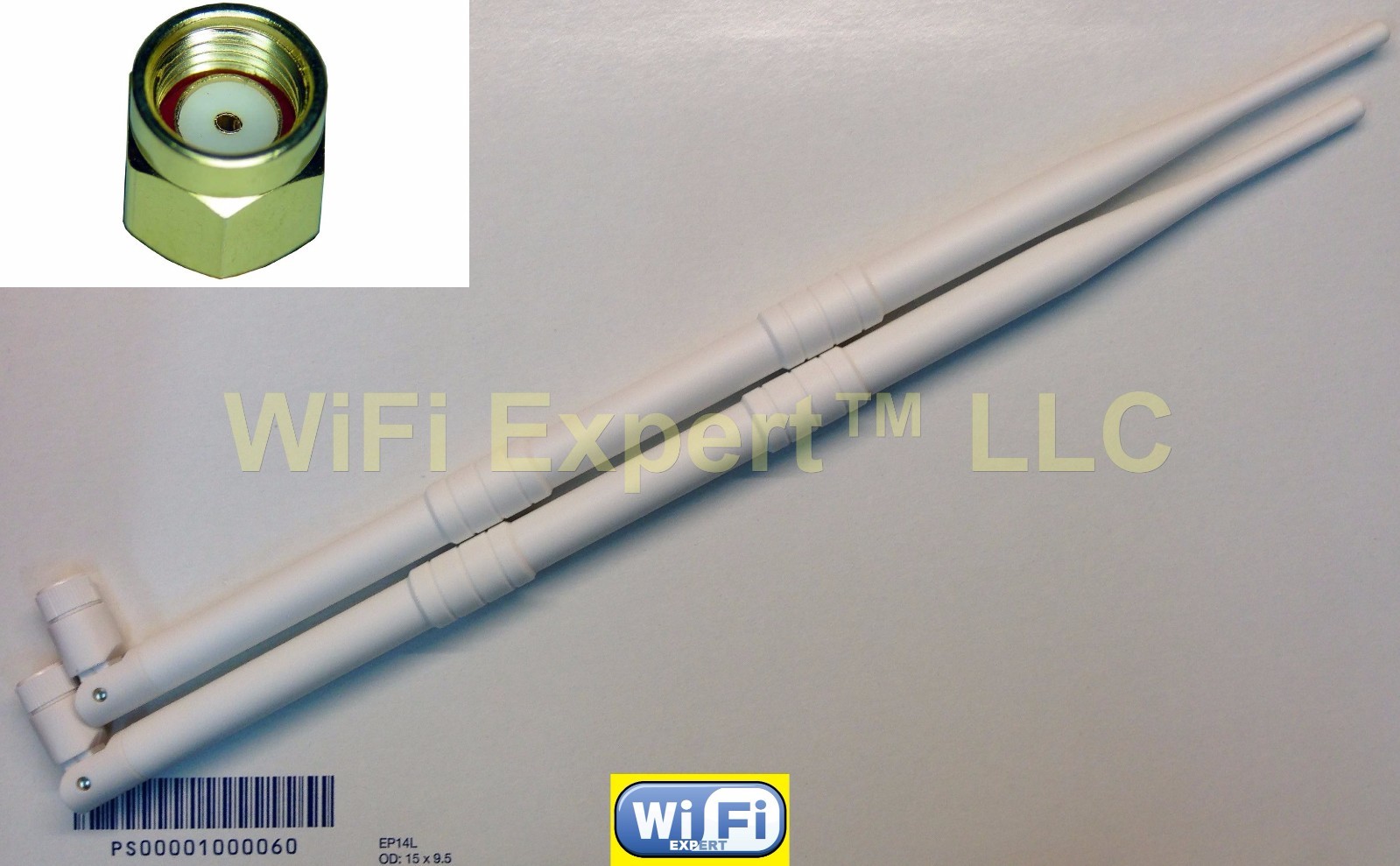 White 9dBi RPSMA Antennas (2) for Amped Dual Band Repeater Extender (SR20000G)