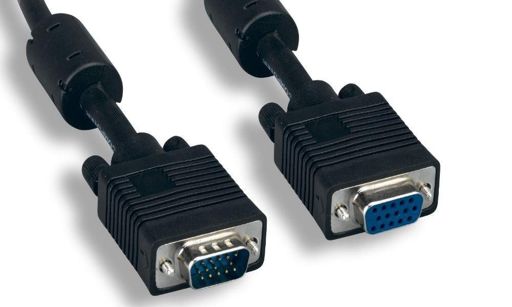 25FT SVGA Cable Monitor UL2919 HD15 Extension Male to Female