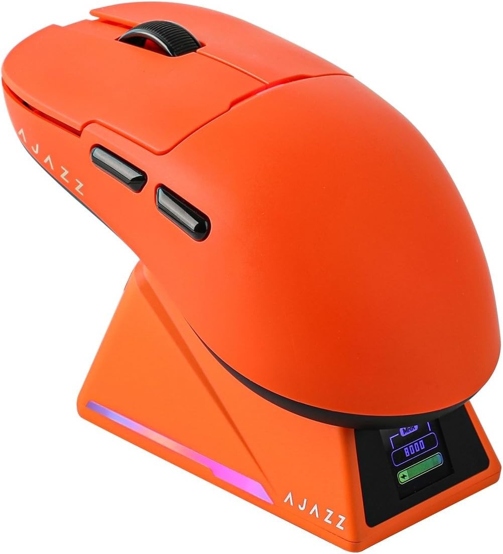 MechLands AJ159 APEX Wireless Gaming Mouse PAW3950 42K DPI Orange Open Box