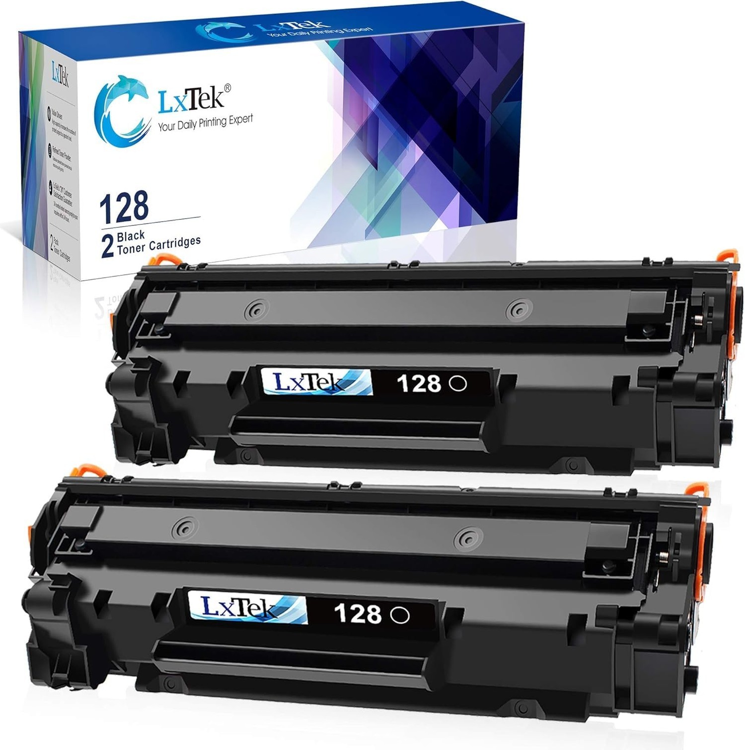 LxTek Compatible Toner Cartridge Replacement for Canon 128 CRG128 Toner Cartr...