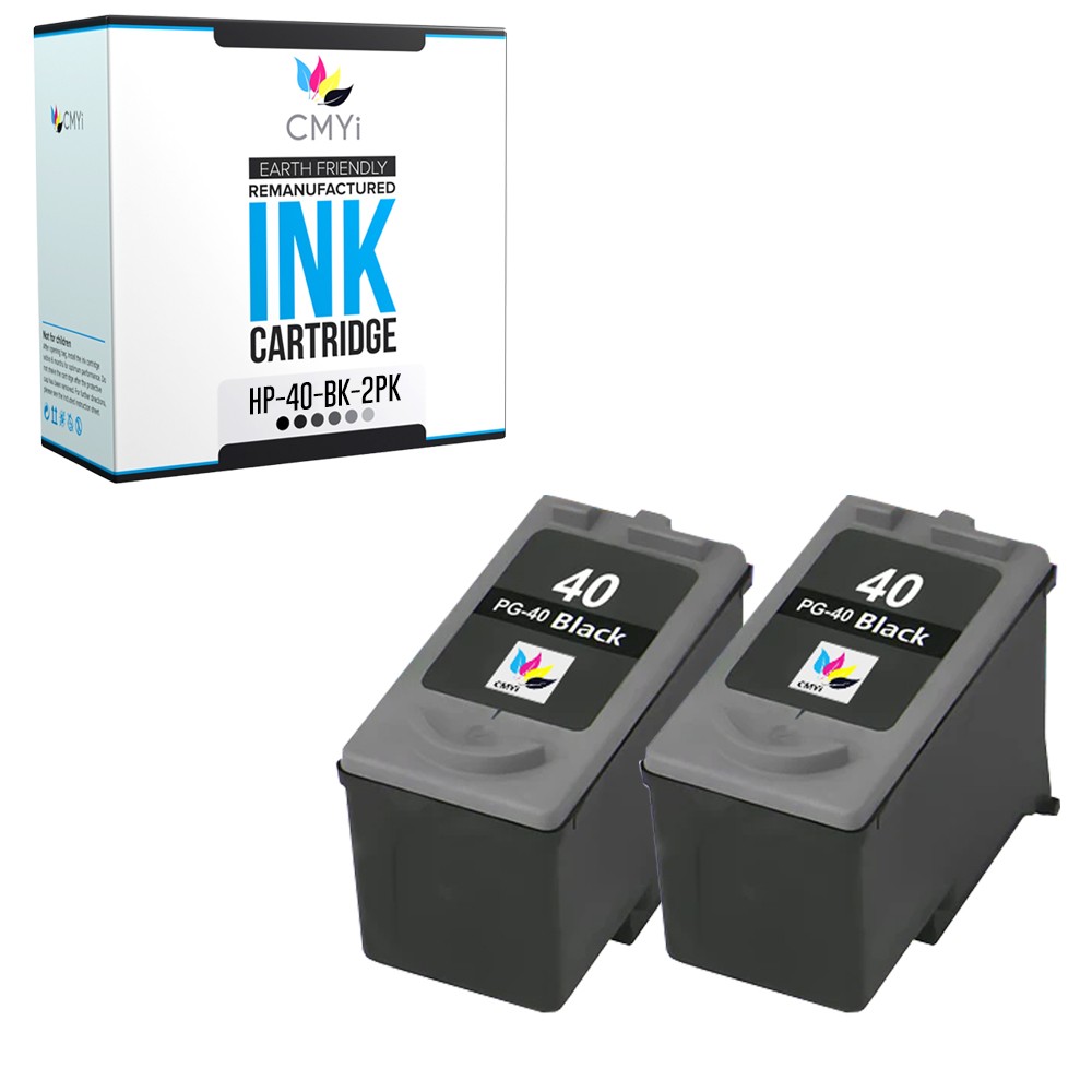 2PK Compatible CMYi Canon 40 Ink Cartridge for PIXMA iP1700 iP1800 iP1900 iP2200