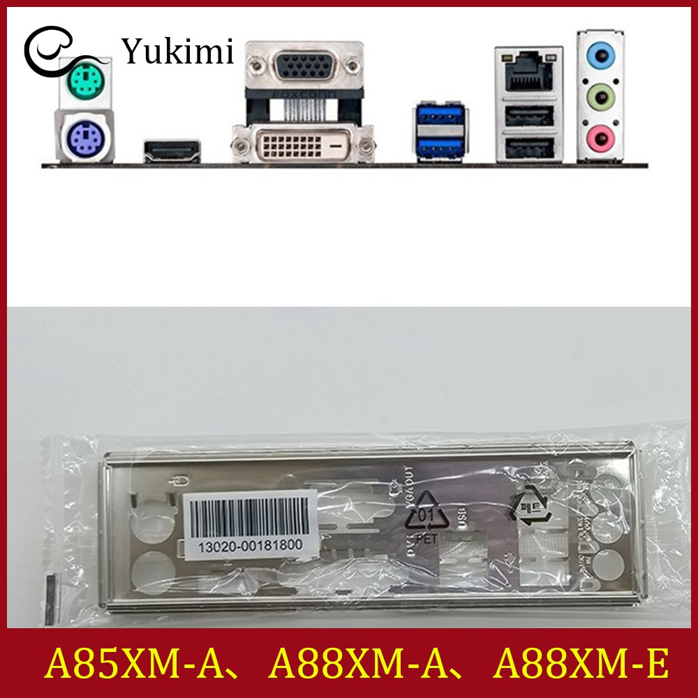 NEW FOR ASUS A85XM-A、A88XM-A、A88XM-E Ｍotherboard I/O Shield Backplate