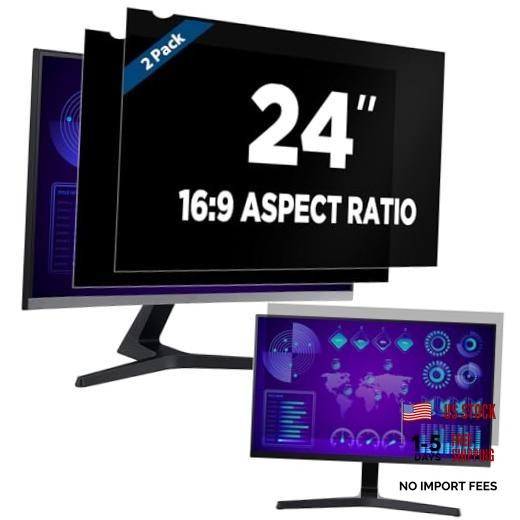 Magicmoon 2-Pack 24 Inch Computer Privacy [2 Pack] 24 Inch 16:9 Aspect Ratio