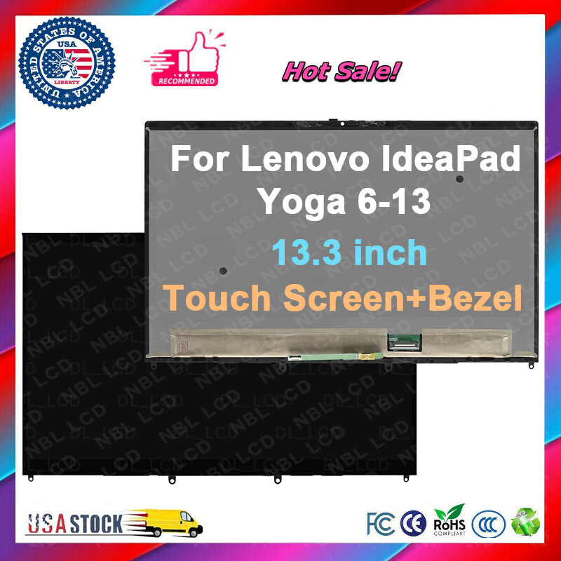 For Lenovo IdeaPad Yoga 6 13ALC6 LCD Touch Screen Display FHD 82ND0002US W/Bezel