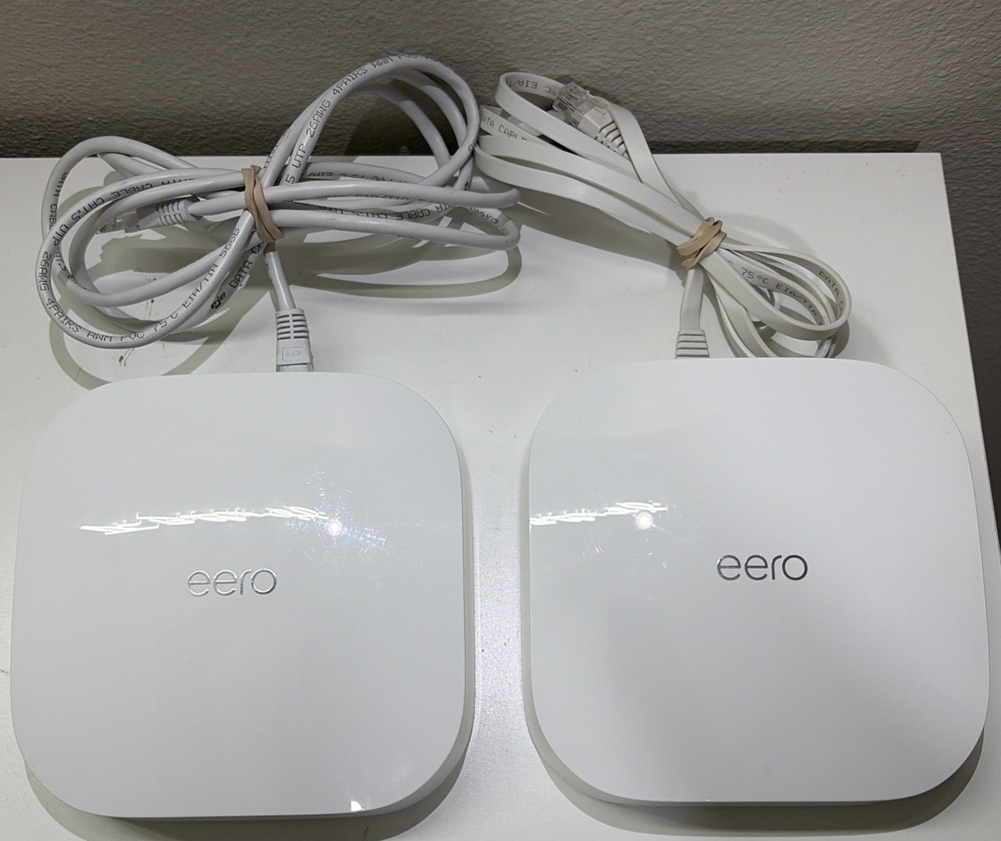 EERO Pro 6 AX4200 Tri-Band WiFi 6 Mesh 2-Pack K010001 - No USB-C Power Chord