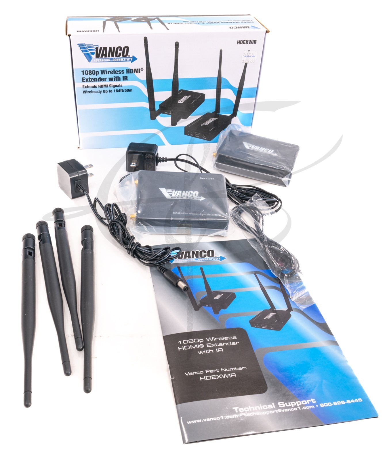 Vanco 1080p Wireless HDMI Extender with IR HDEXWIR - NEW