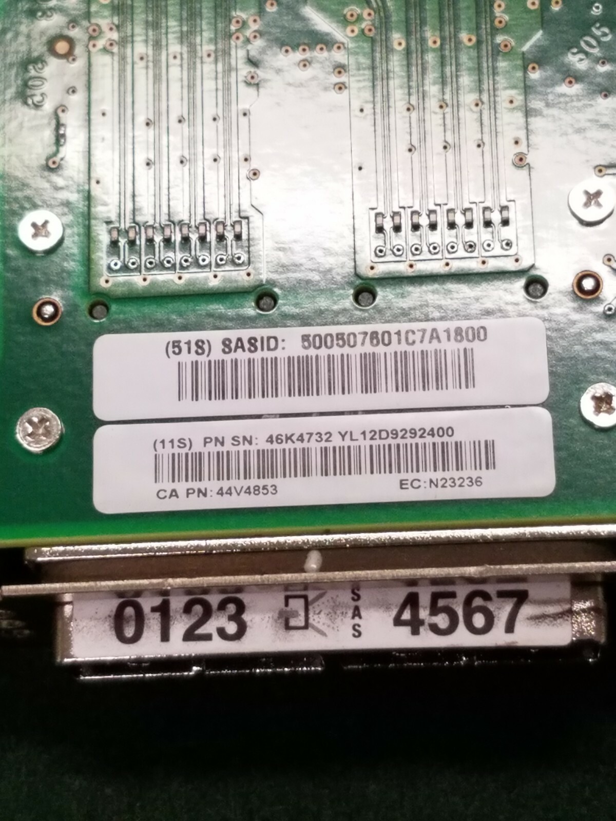 IBM 46K4732 (57B3) - PCI-X 3Gb Dual Channel SAS Card