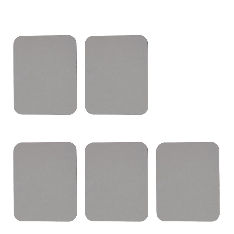 5 Pack Belkin Standard Gray Mousepad, with Neoprene NonSlip Backing