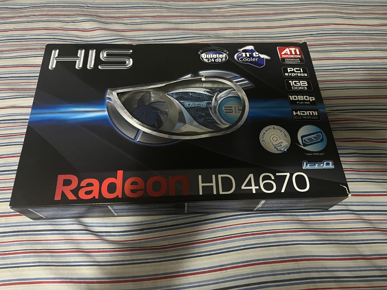 HIS IceQ ATI Radeon HD 4670 1GB DDR3 128-Bit PCIe x16 Graphics Card With Box