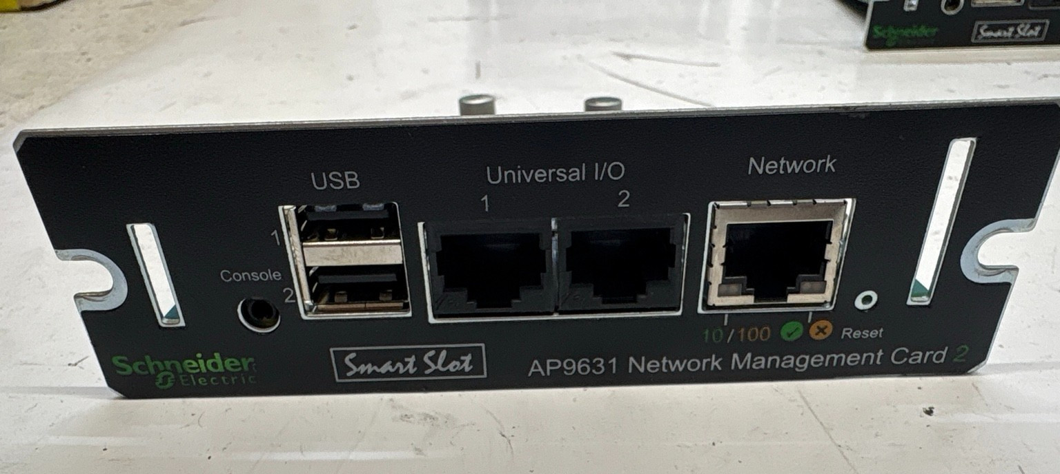 APC Schneider Electric AP9631 Network Management Card 2 NMC2 SmartSlot UPS T8B5