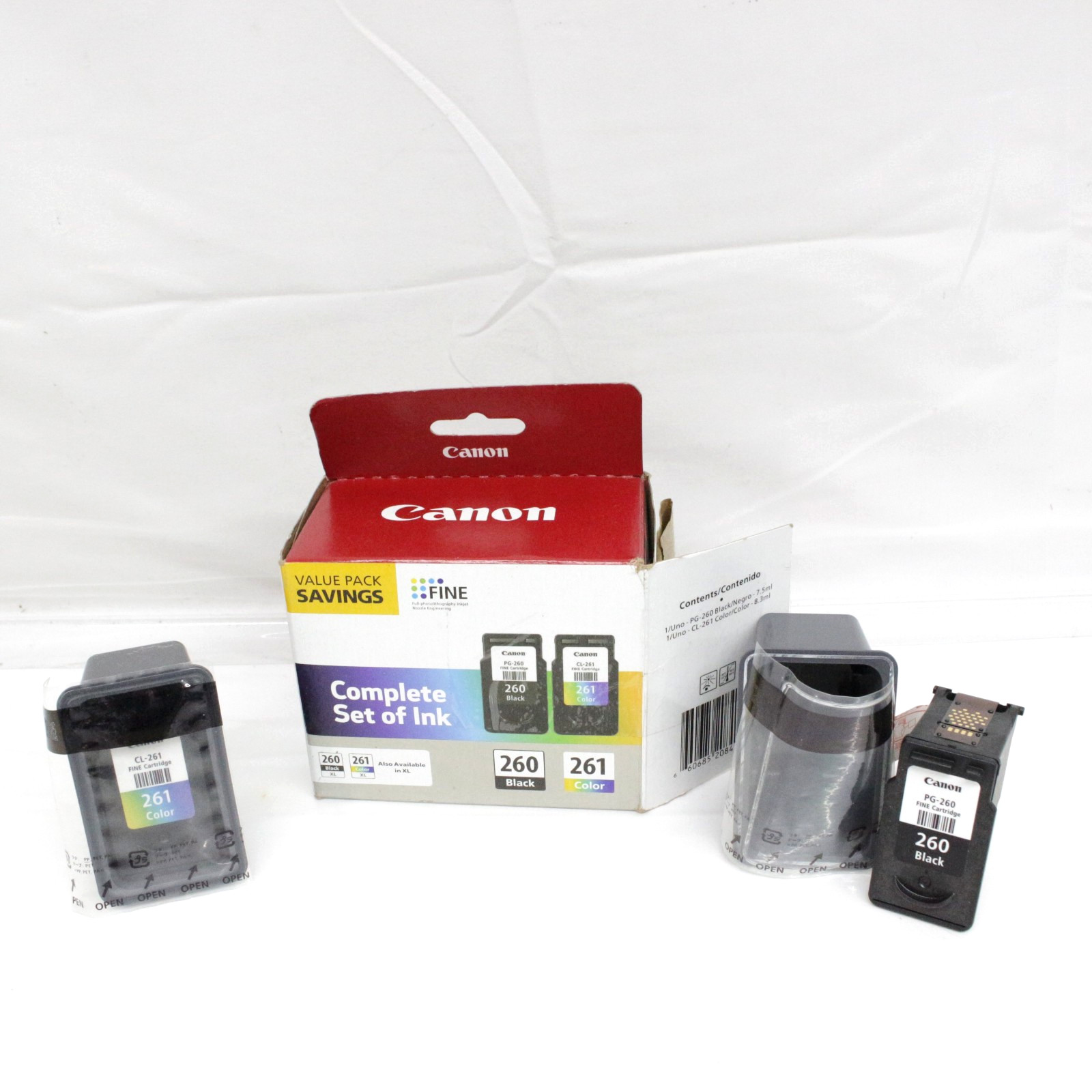 Genuine Canon 260 261 Ink Cartridge-OEM-Setup-For Canon 6420a 7020a Printer