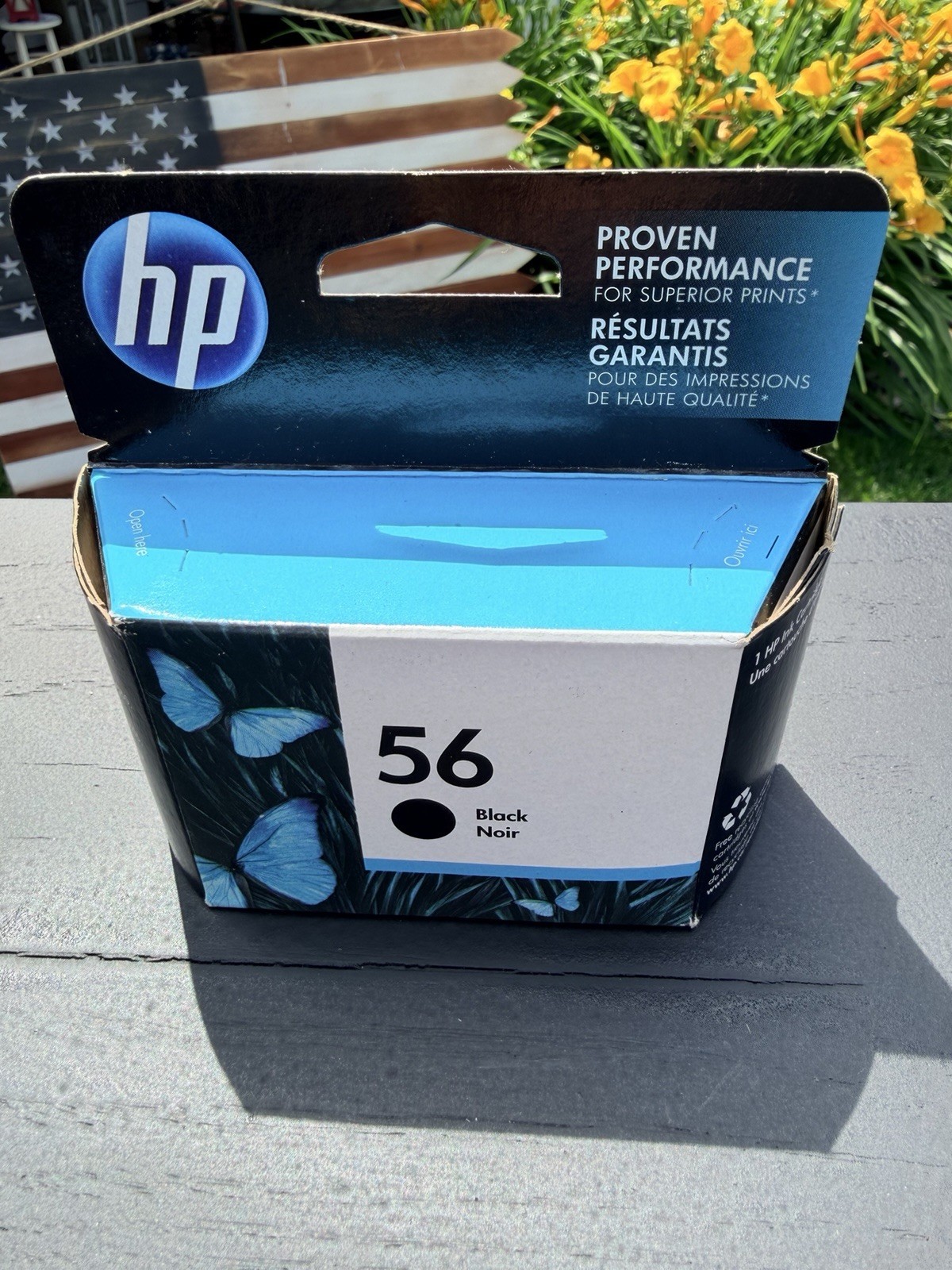HP 56 (C6656AN#140) Black Noir Proven Performance Ink Cartridge New Unopened Box