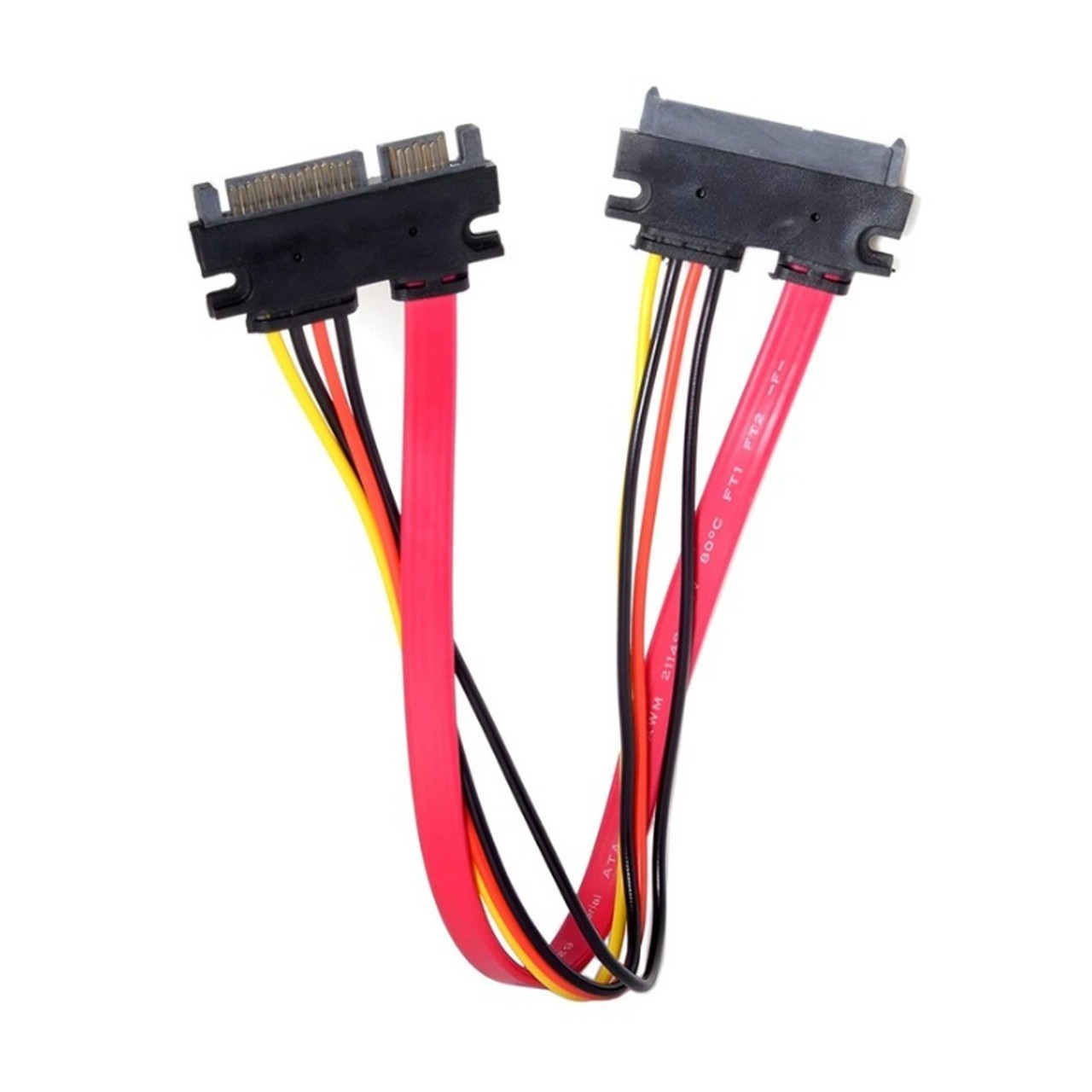 SATA 7+15 Pin Extension Cable Male to Female 22 Pin Data Power for HDD SSD 50cm