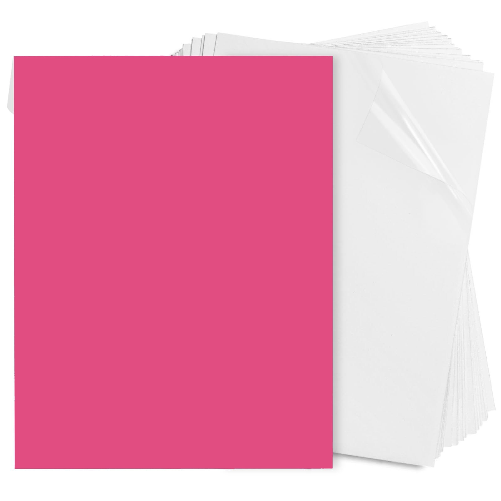 Clear Full Sheet Labels, 8.5x11 25 Sheets, Inkjet Printable, Multicolor