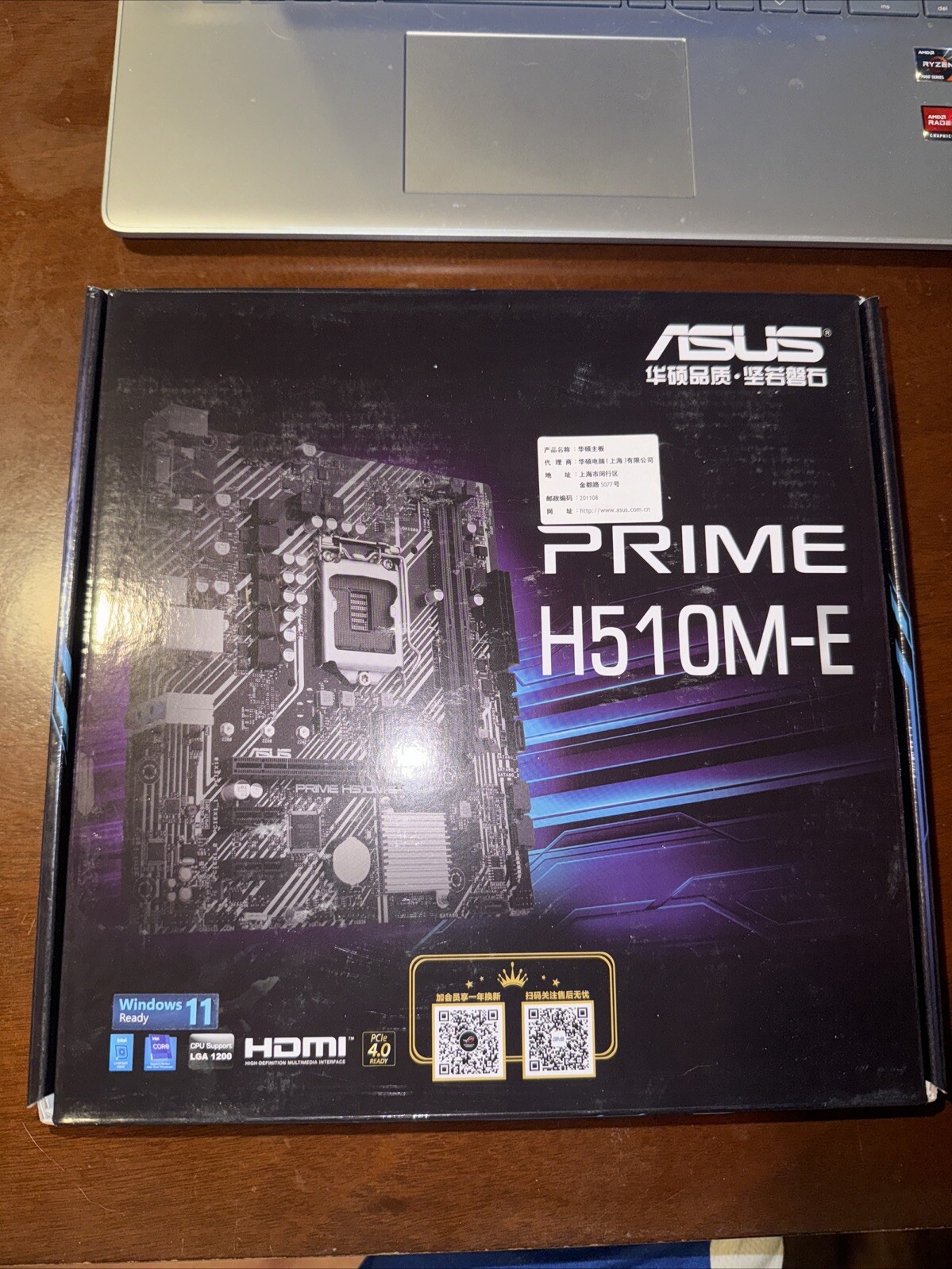 ASUS Prime H510M-E Intel 10th/11th Gen DDR4 LGA 1200 MicroATX H510 Motherboard