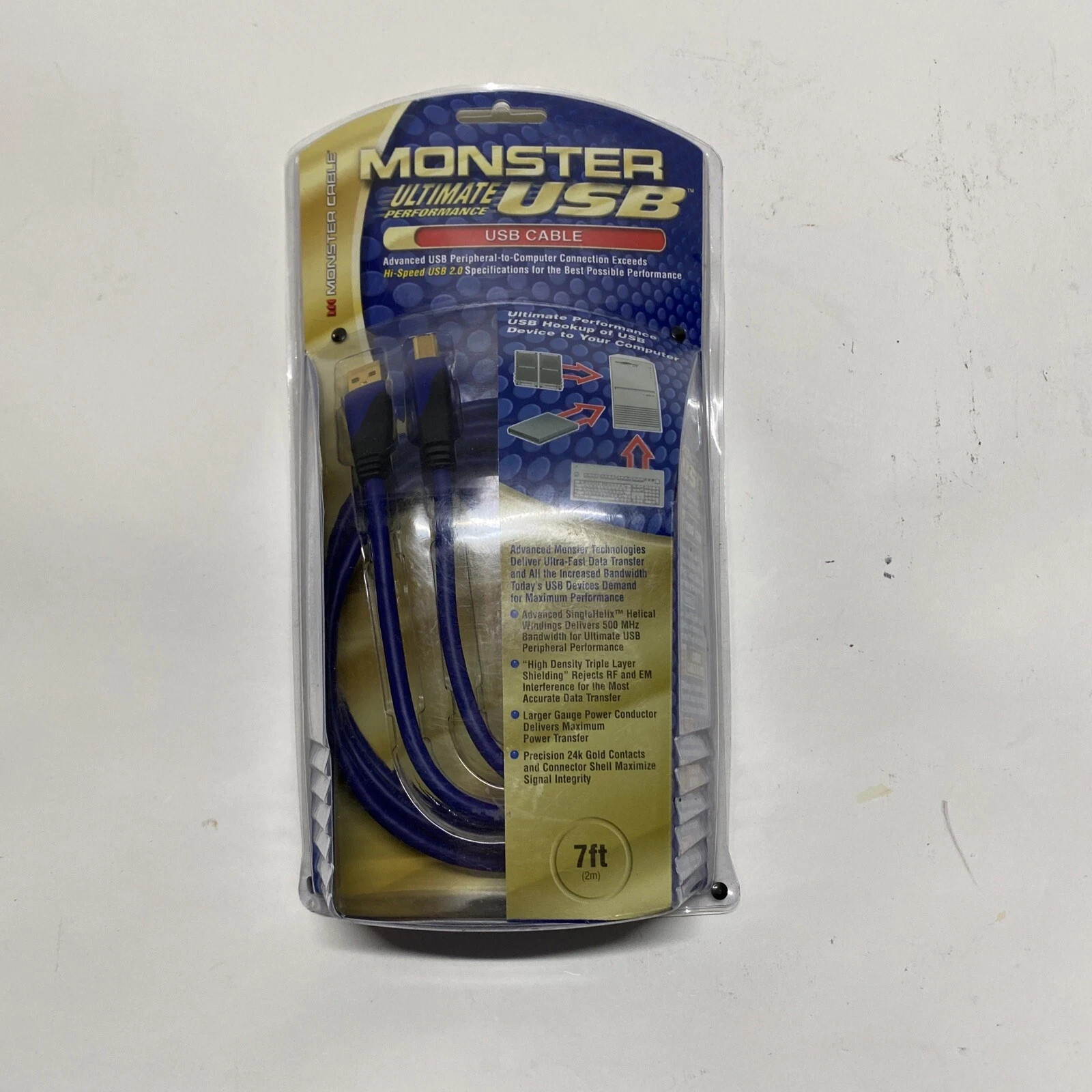 Monster Ultimate Performance USB - 7 ft cable, NEW