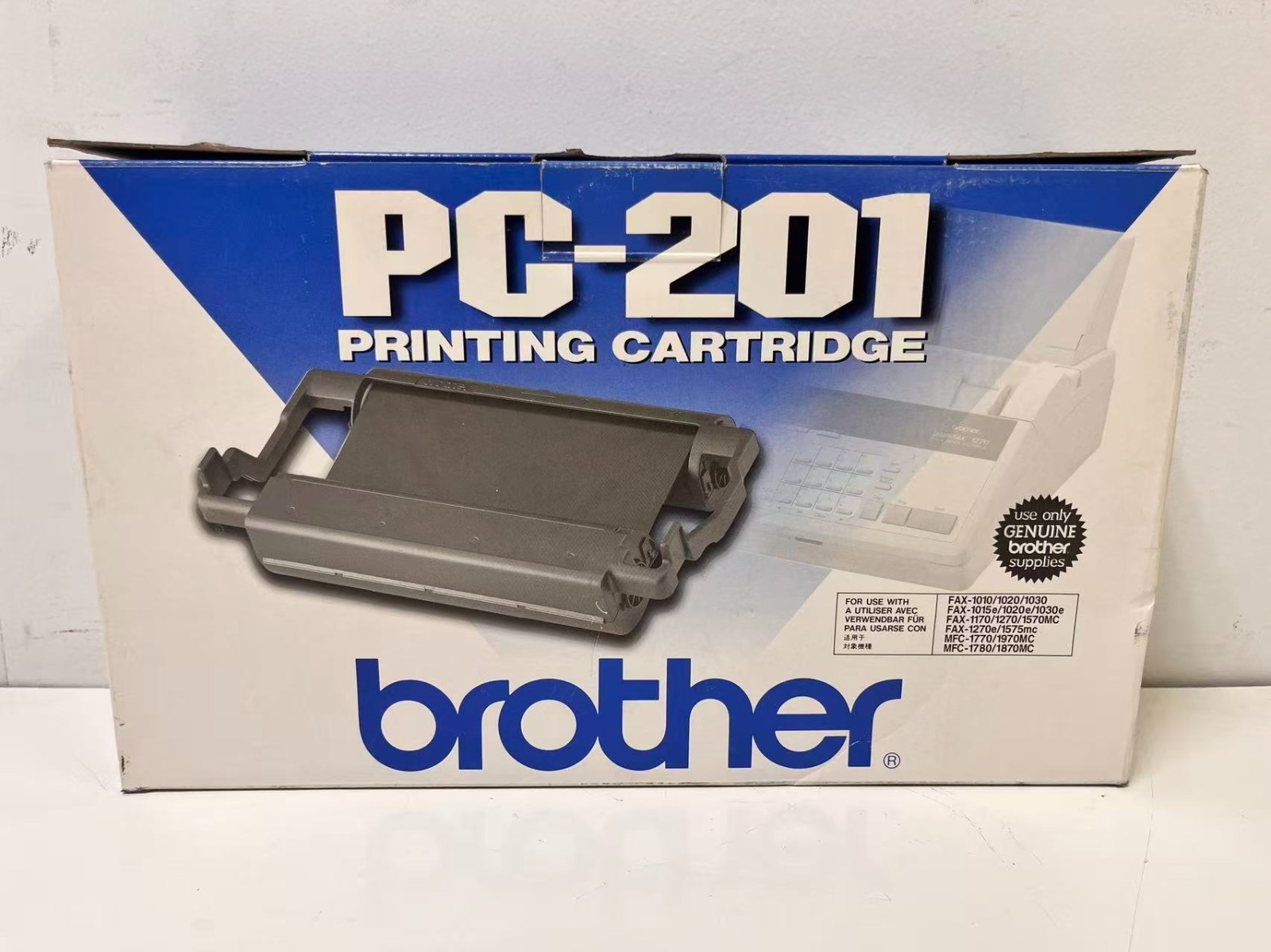 Brother PC-201 Black Printing Cartridge - For use with: FAX -1010/1020/1030