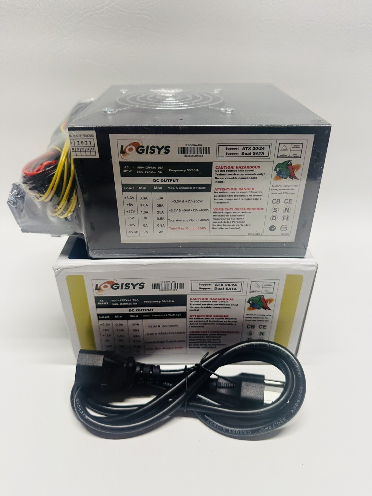NEW Logisys PS550A-BK Power Supply