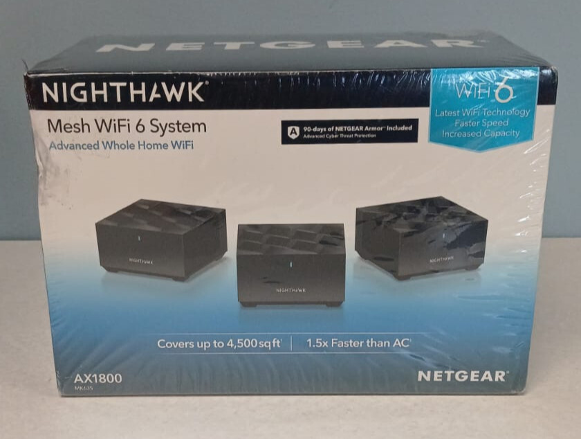 NETGEAR Nighthawk Mesh WiFi 6 System Advanced Whole Home Faster 4,500 sq ft  NEW