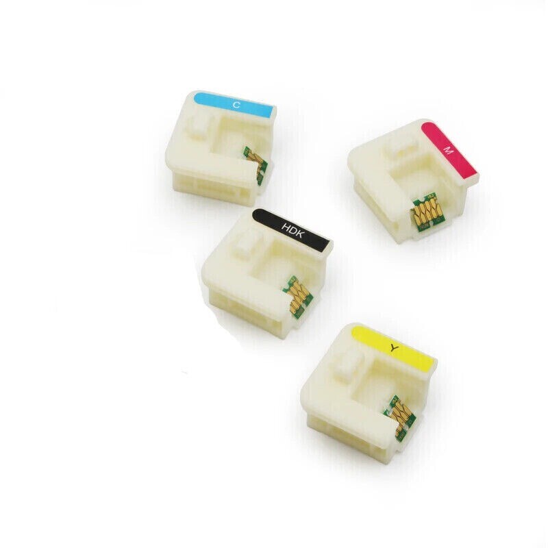 4PC/SET One Time Use Ink Cartridge Chip For F6370 F9470 F9470H HDK C M Y