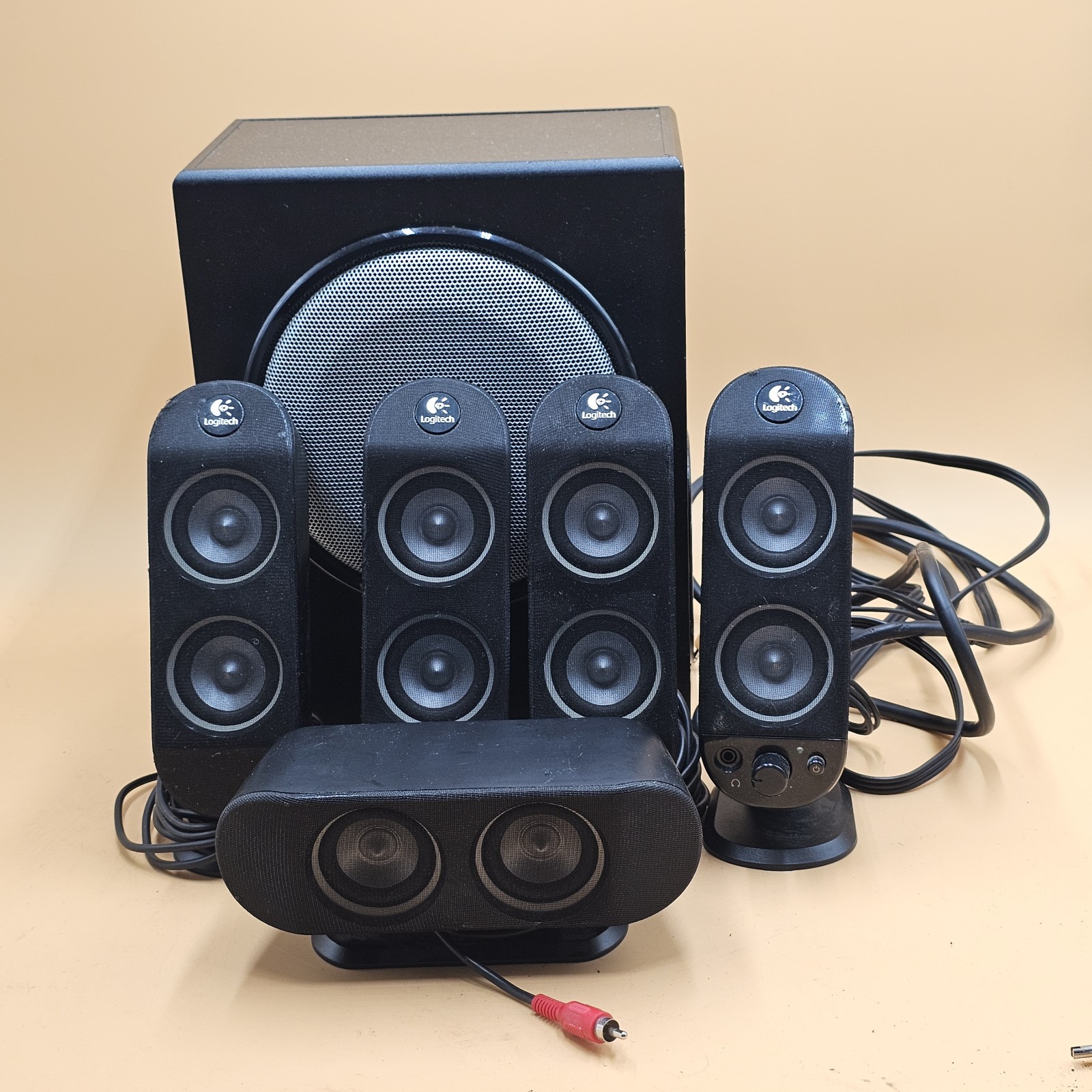 Logitech X-530 5.1 Surround Sound Computer Speaker System - Sub + 5 Speakers