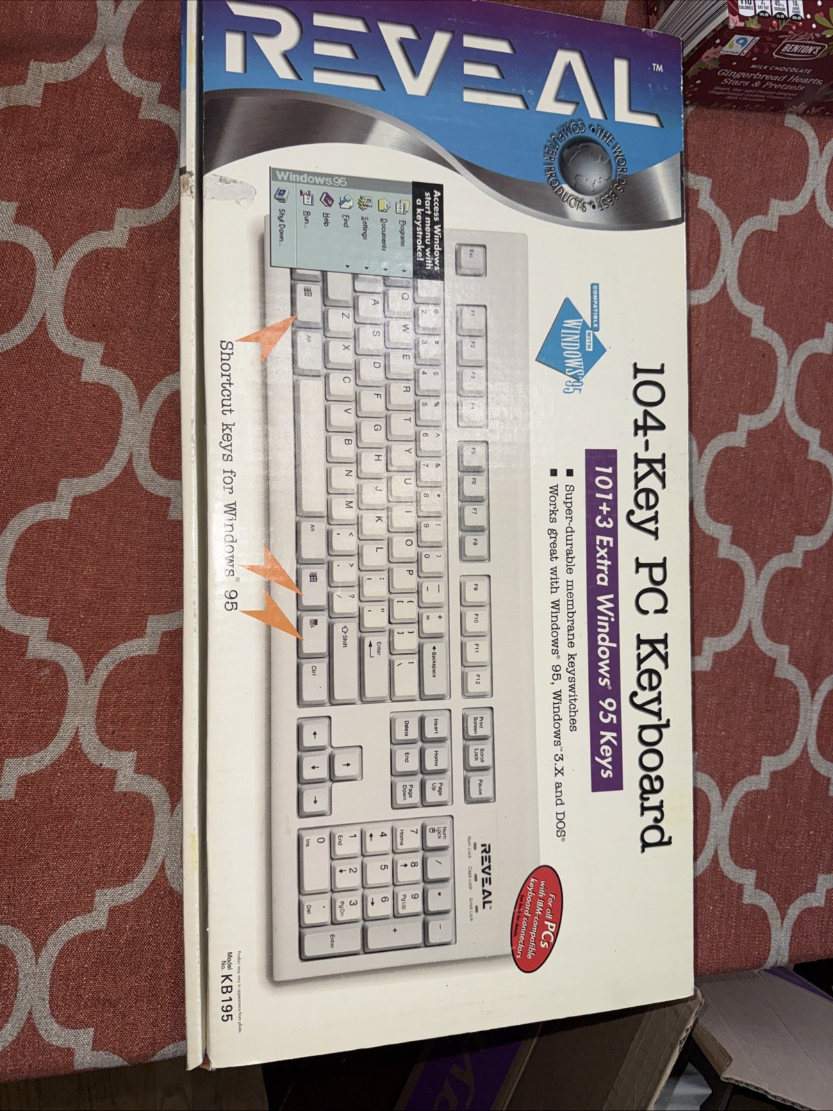 reveal 104 Key keyboard Model KB195 