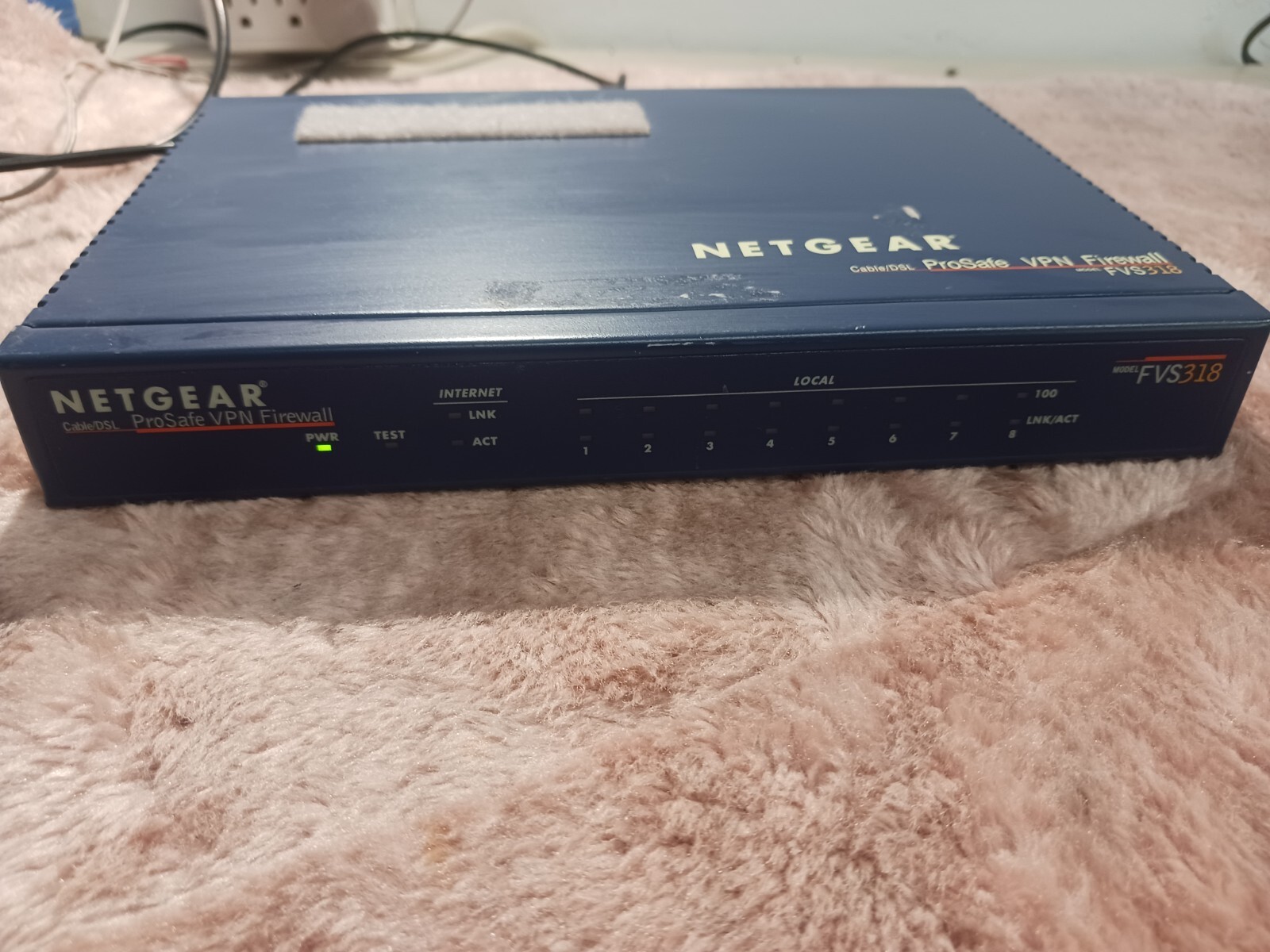Netgear Pro Safe VPN Firewall Model: FVS318, No Power Cord