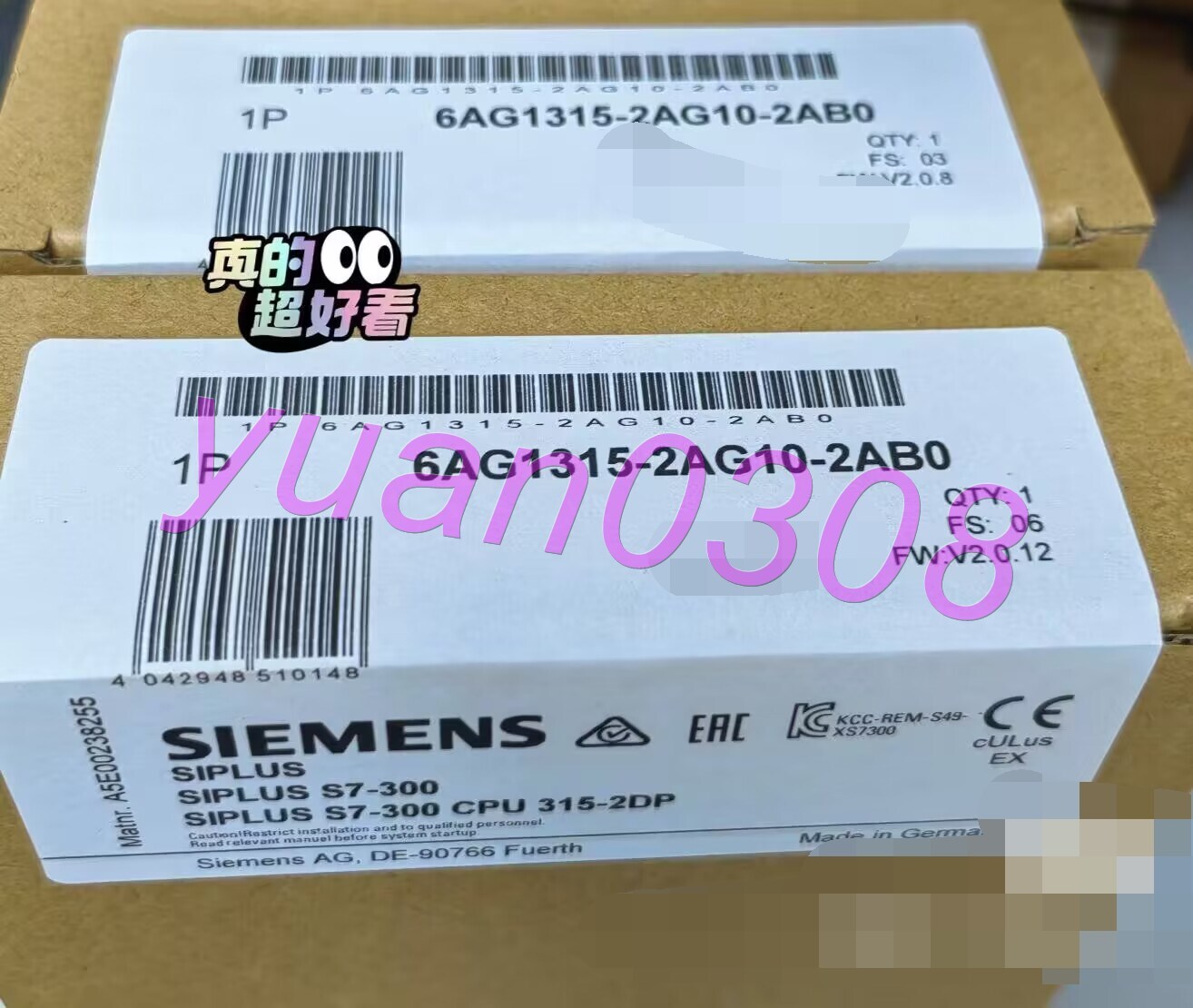 1PSC NEW SIEMENS 6AG1315-2AG10-2AB0 Logic controller module Via DHL or FedEX
