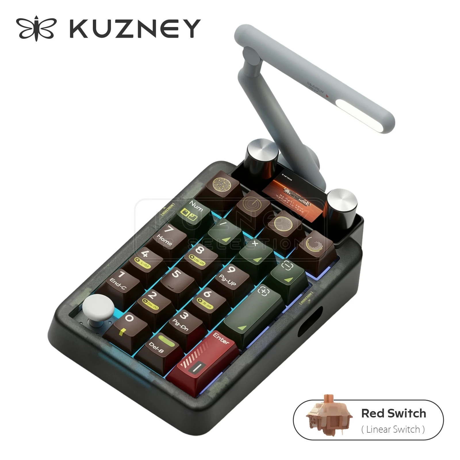Lunar02 Numpad Custom Mechanical Keyboard built-in display and programmable knob