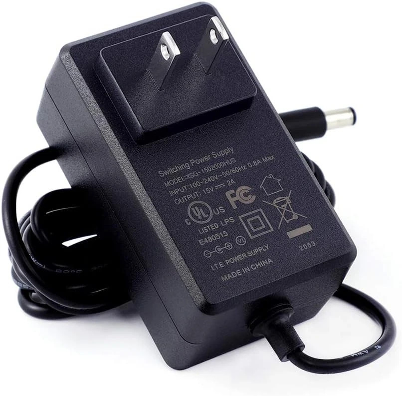 [UL Listed] Maxson 15V 2A Power Supply Charger (Input AC 100V-240V, Black 