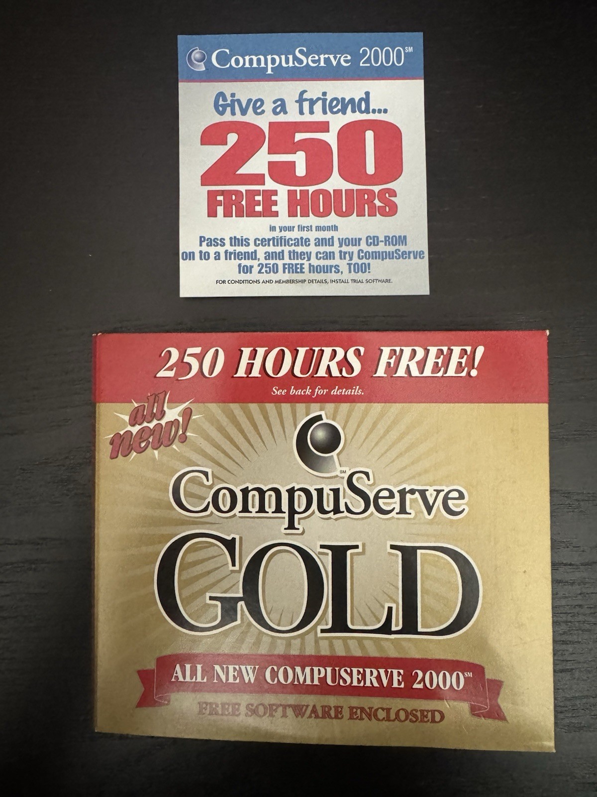 All-New  COMPUSERVE 2000 GOLD and the Entire Internet CD-ROM - "250 Hours Free"