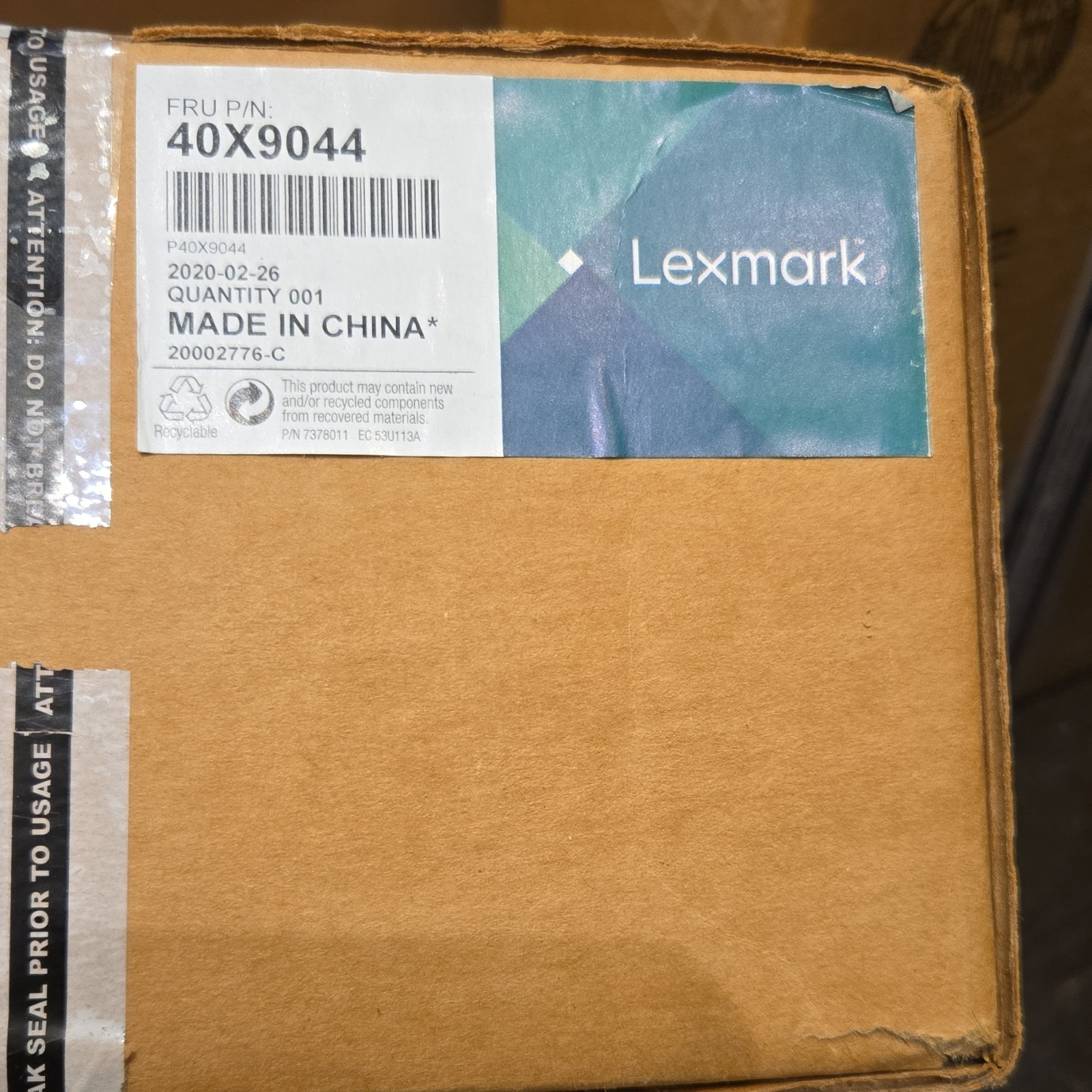 Lexmark 40X9044 ~ Lexmark Induction Heater 100v