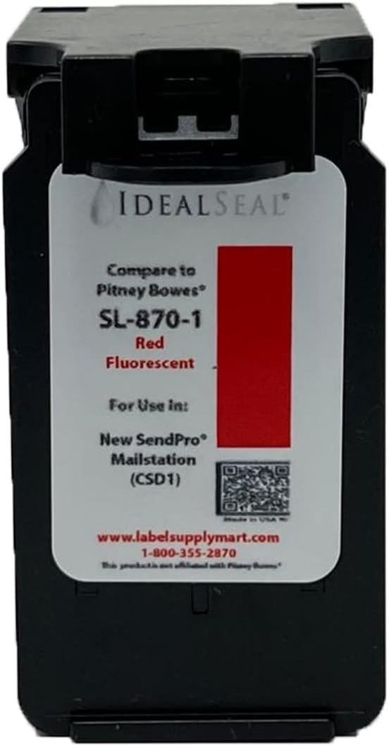 Replacement Postage Ink for SL-870-1 Red Ink Cartridge for New SendPro