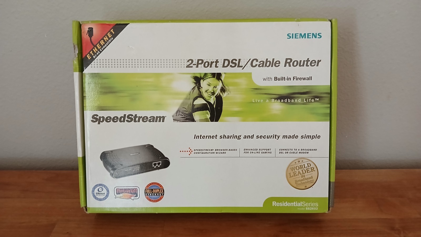 New Siemens SpeedStream 2-Port DSL Cable Wired Router