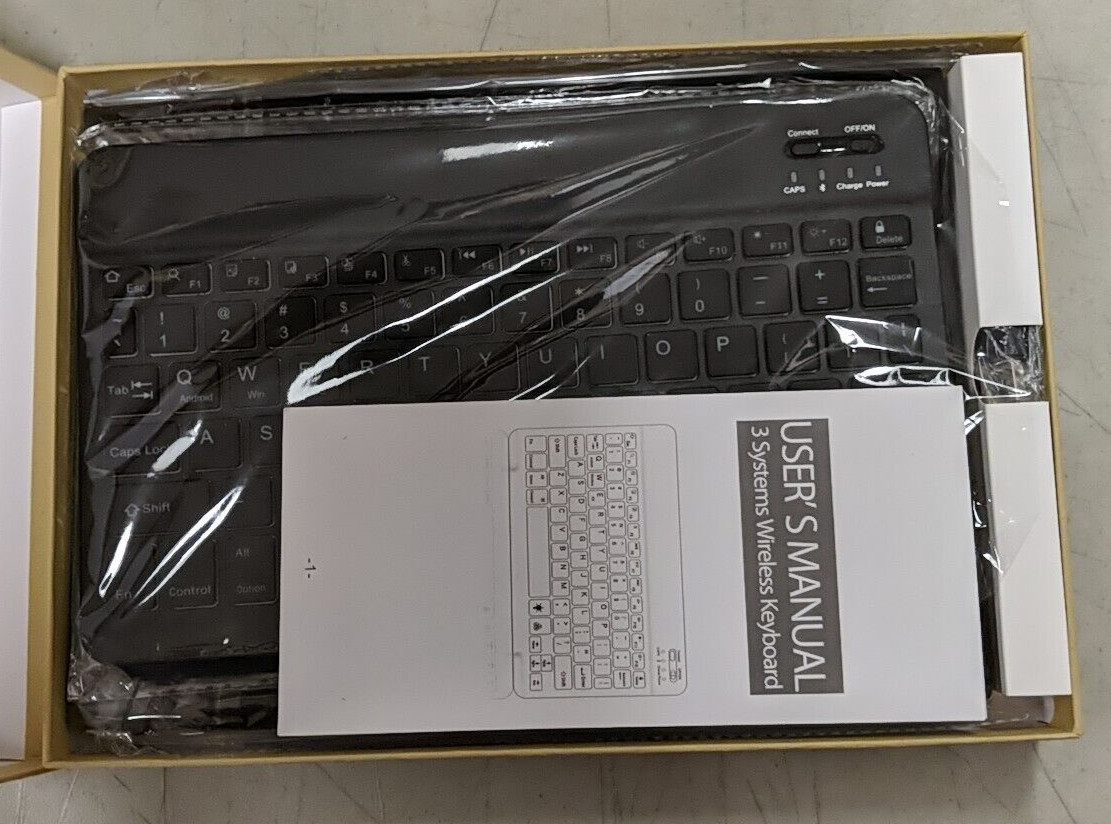 BORIYUAN Backlit Detachable Keyboard, Slim Folio Case for iPad 2017-2021